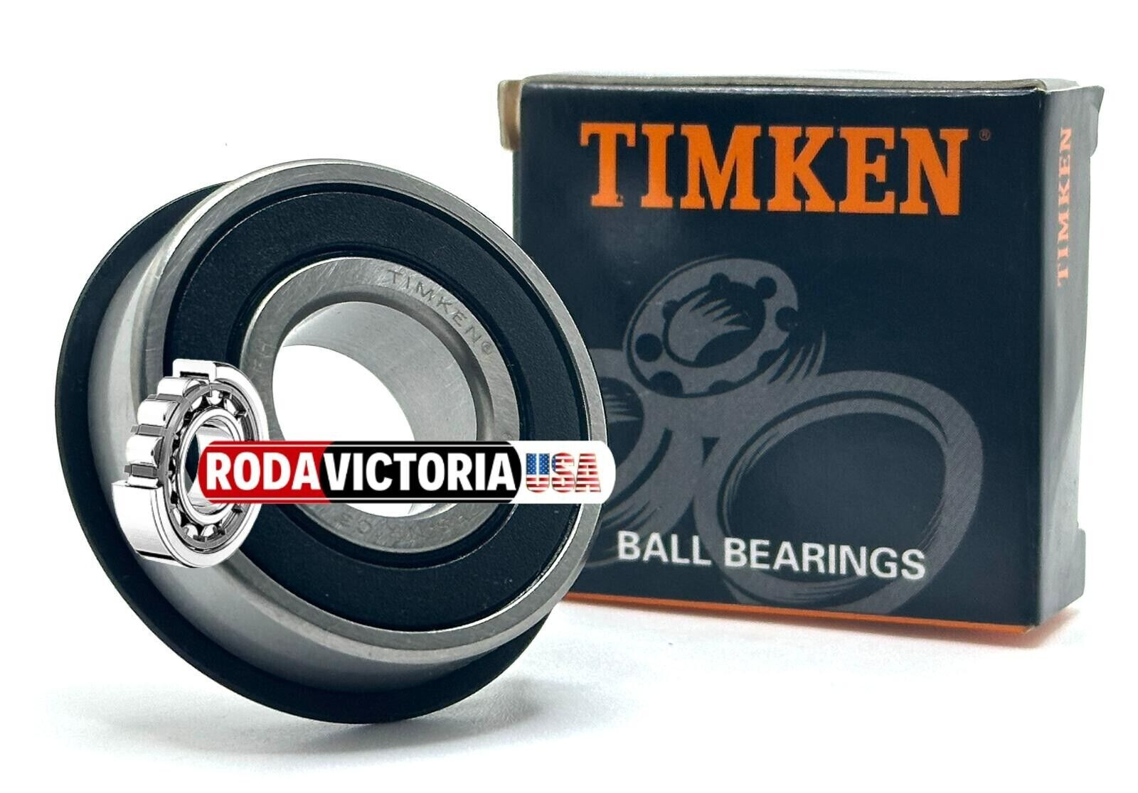 TIMKEN 6203 2RS NRC3 DEEP GROOVE BALL BEARING RUBBER SEALED W/SNAP RING 17x40x12