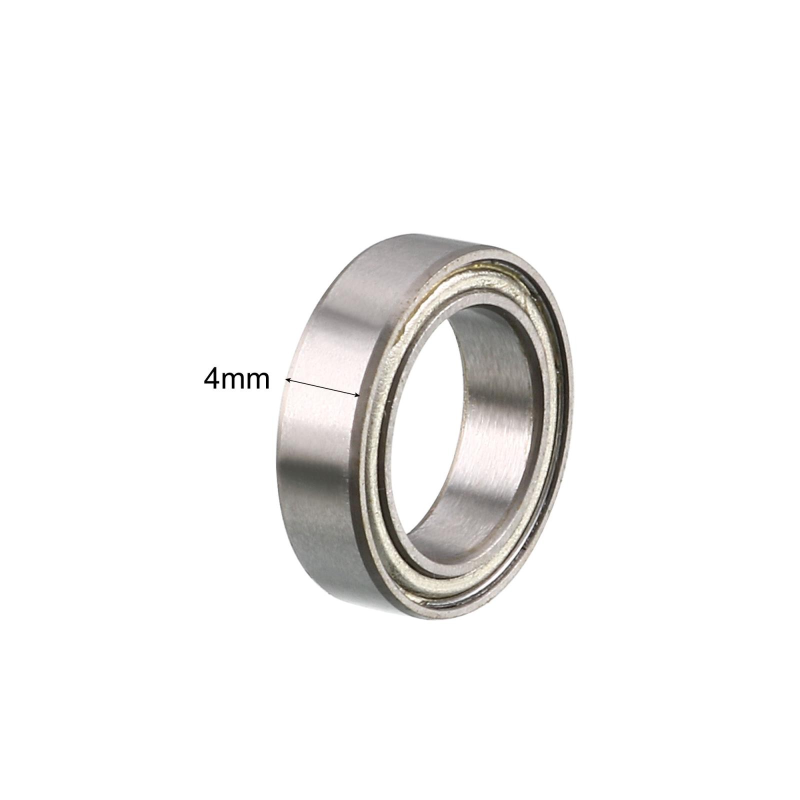 6700ZZ Deep Groove Ball Bearings 10x15x4mm Double Shielded Chrome Steel P6 2pcs