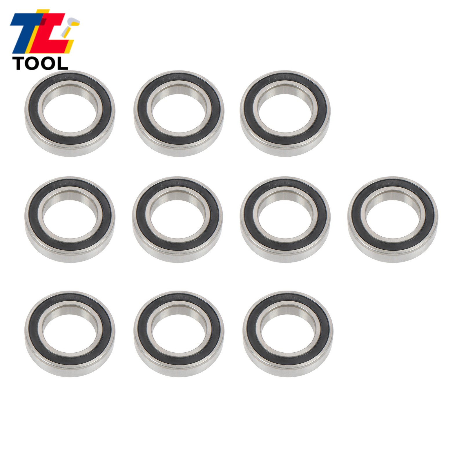Industrial 6008-2RS Bearings 10pcs 40x68x15mm Double Sealed