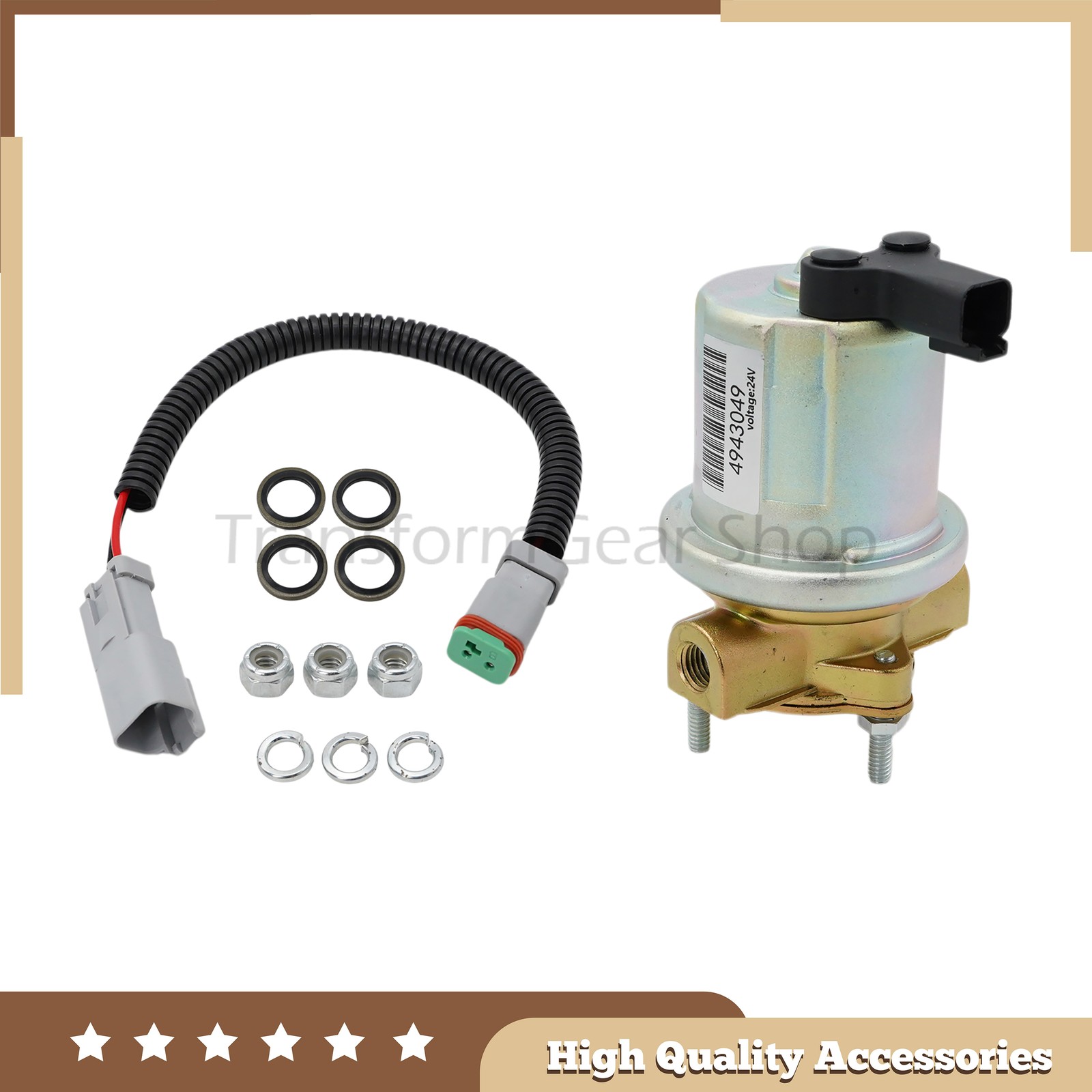 24V Fuel Transfer Pump Fuel lift Pump 4932708 4943049 5362274 4935731 For QSB5.9