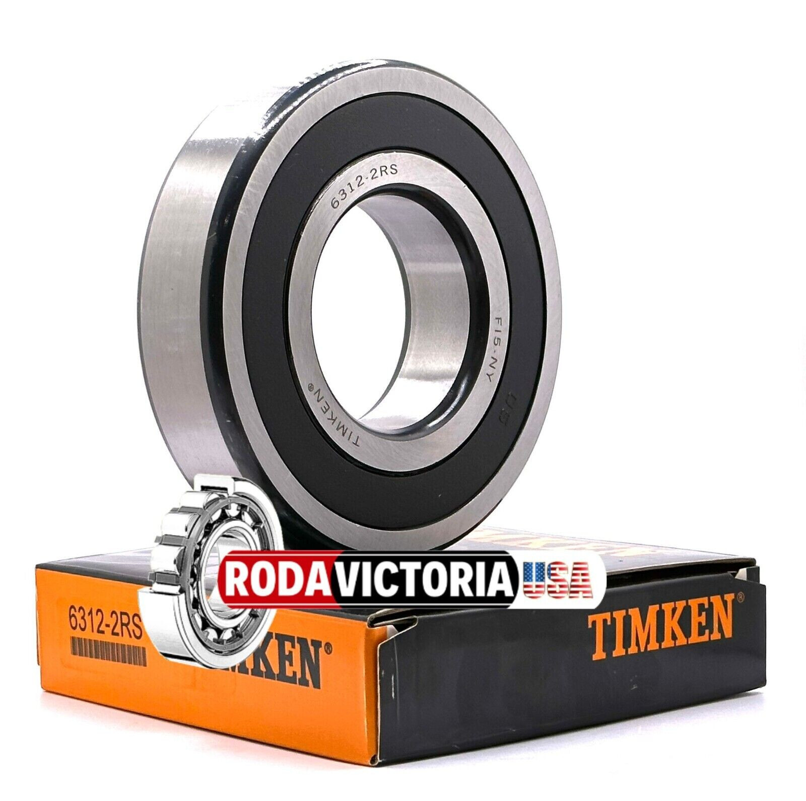 TIMKEN 6312 2RS DEEP GROOVE BALL BEARING, RUBBER SEALED 60x130x31mm