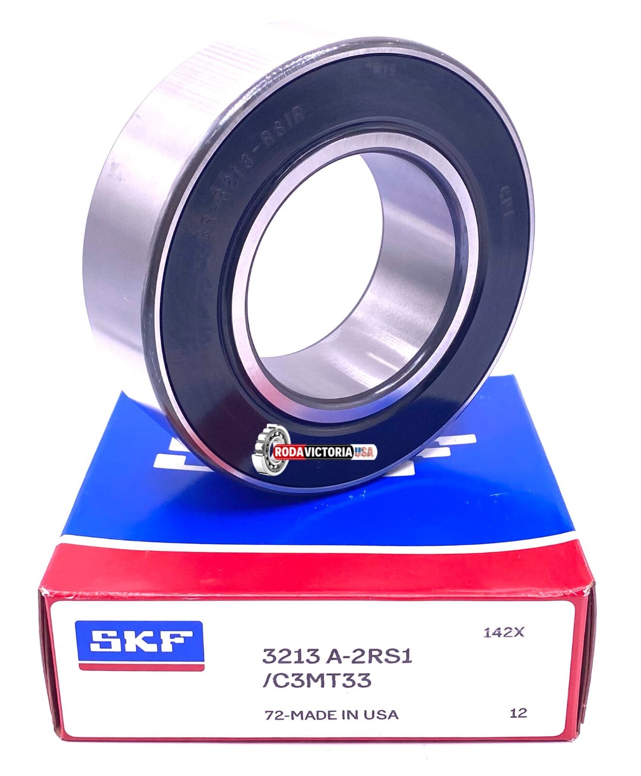 SKF 3213 2RS1 C3 MT33 Angular Contact Ball Bearing Metal Shielded 65x120x38.1 mm