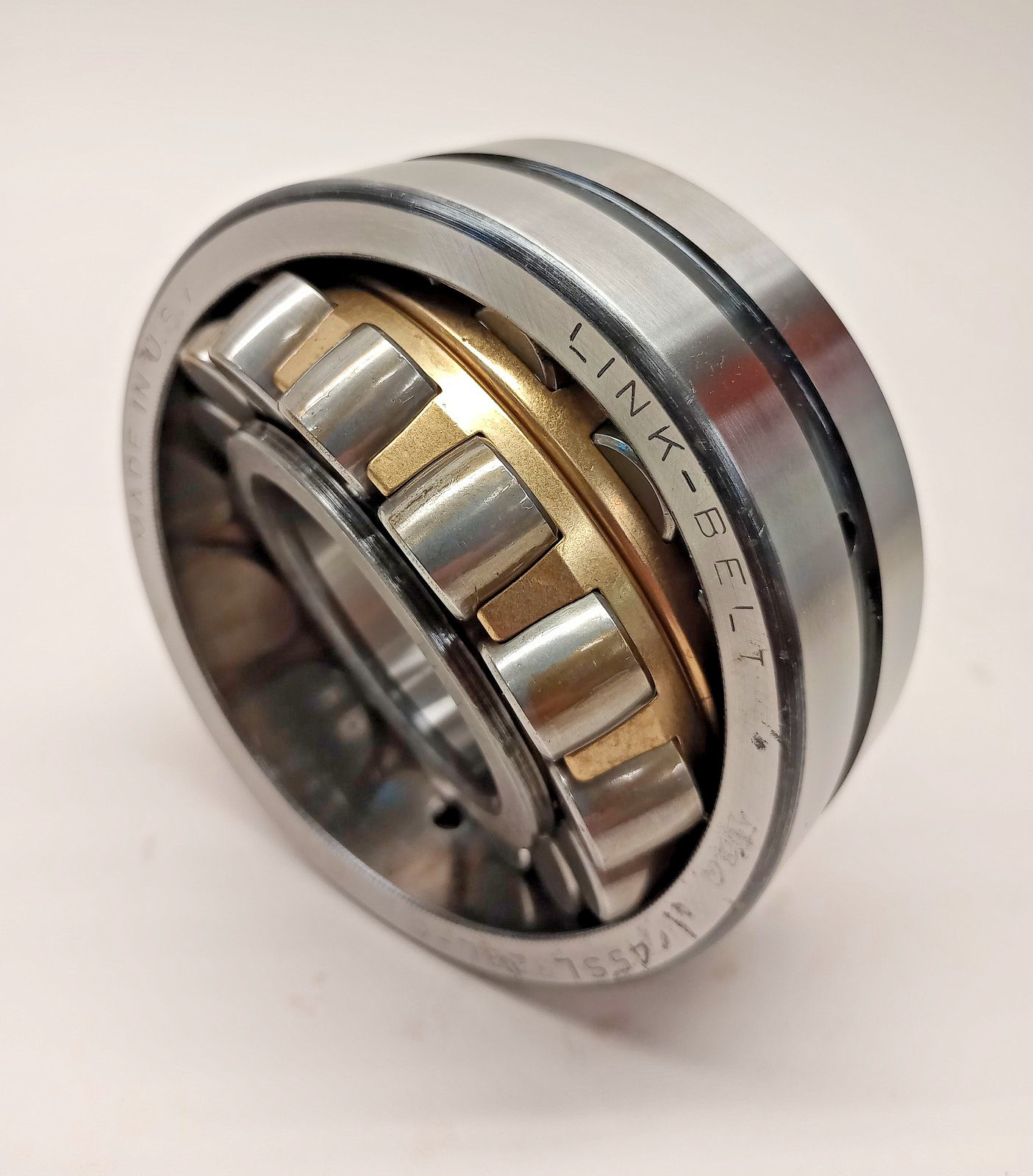 Link-Belt 22309LBKW33C3 Spherical Bearing brass USA taper bore 45/47x100x36mm