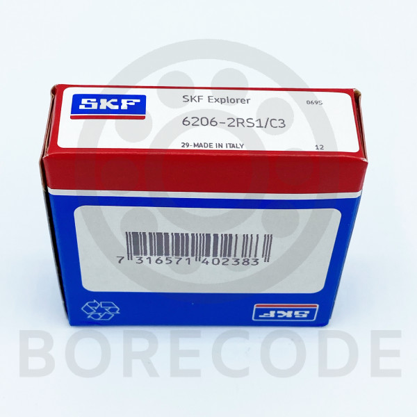 SKF 6206-2RS1/C3 Deep groove ball bearing with seals
