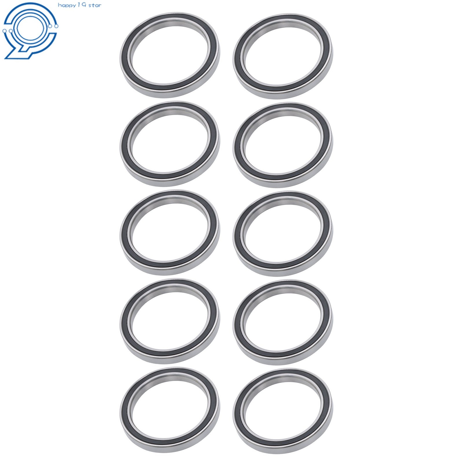 Double Rubber Sealed 6810-2RS Bearings 10pcs 50x65x7mm Pre-Lubed