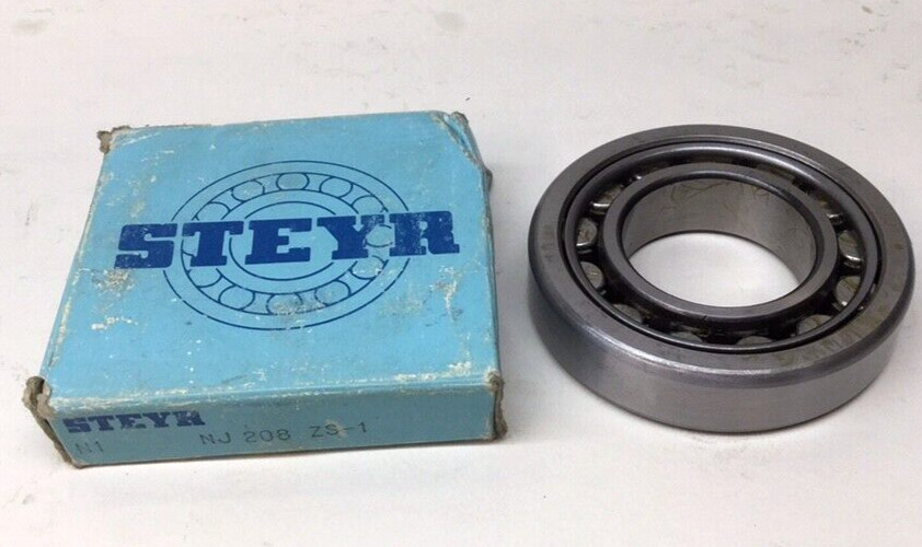 Steyr NJ 208 ZS-1 Cylindrical Roller Bearing 40mm ID X 80mm OD X 18mm W NJ208ZS1