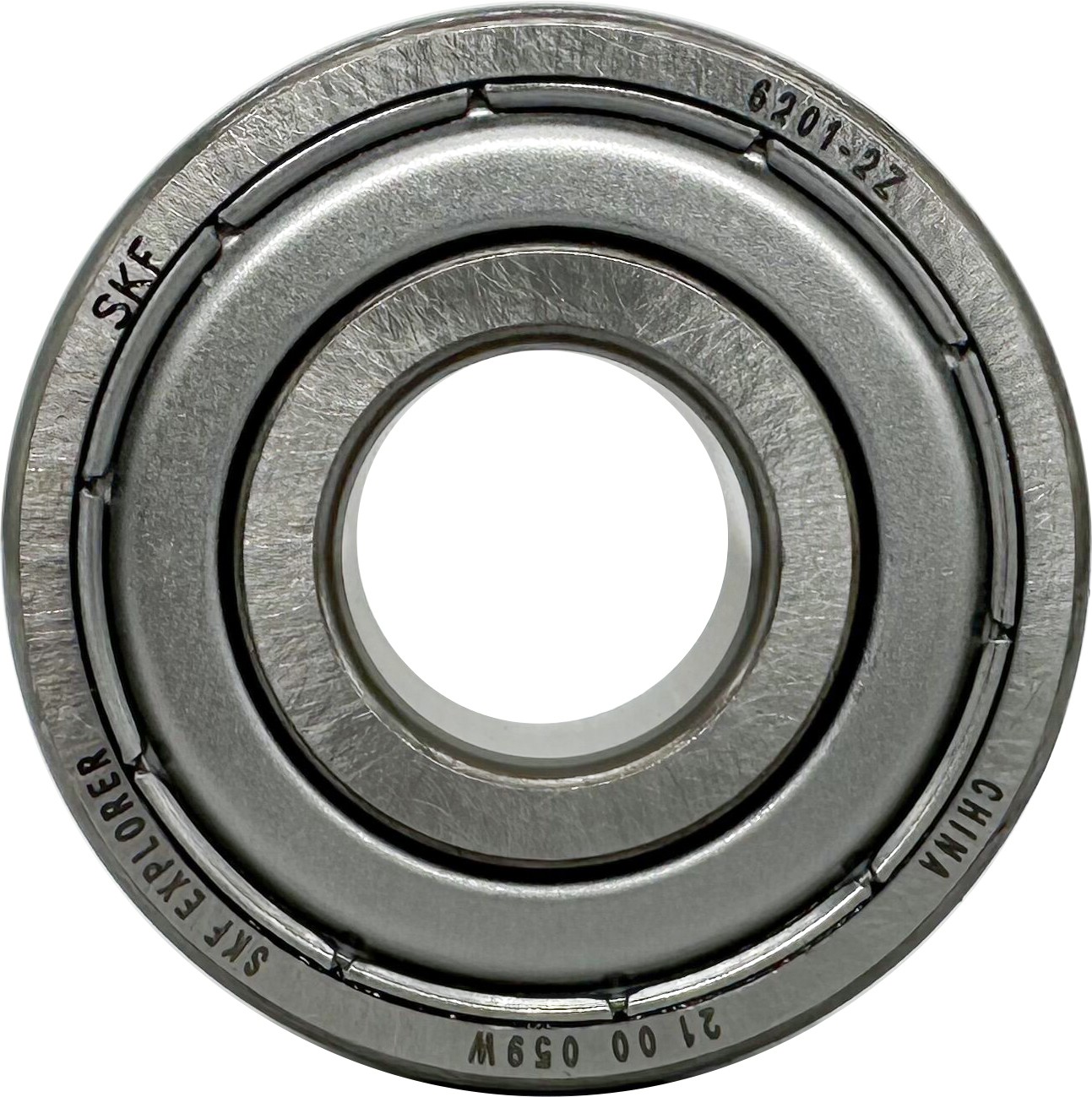 (2 PACK) SKF 6201-2Z 12X32X10MM Double Metal Seal Ball Bearings 6201ZZ