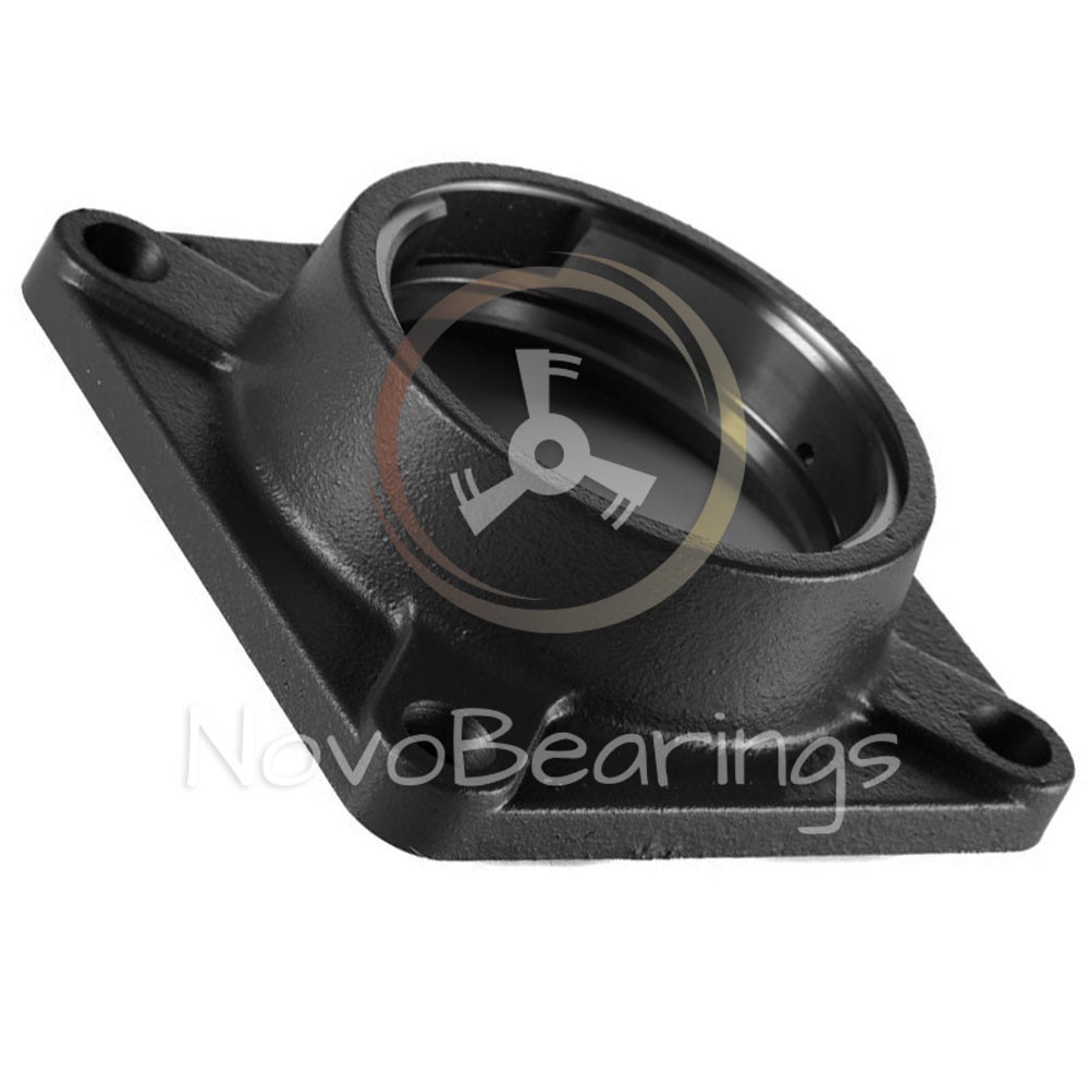 FE210 Square 4-bolt Flanged housing for xx210 insert ball bearings by SNR EUW