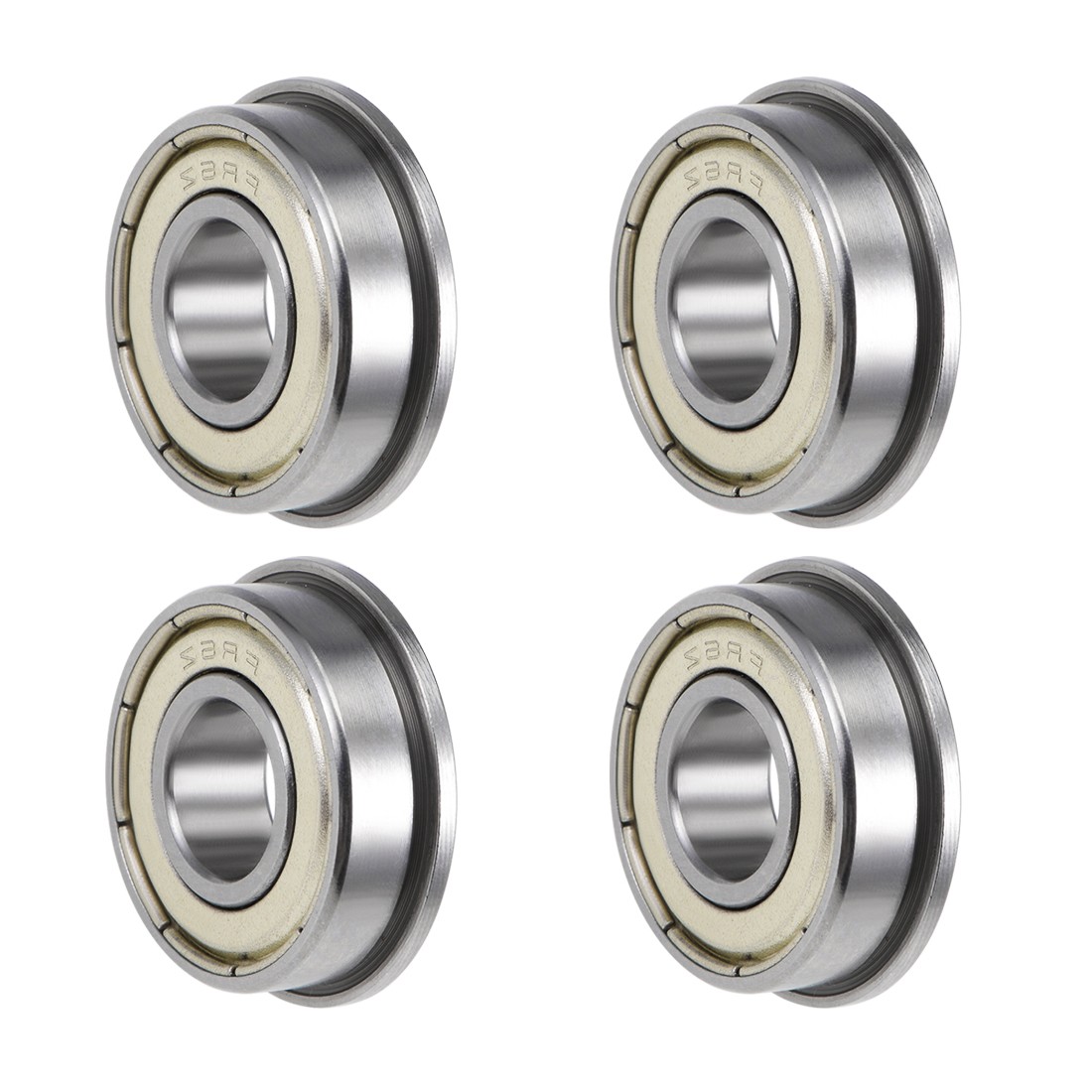 4 x FR6ZZ Flange Ball Bearing 3/8″x7/8″x9/32″ Shielded Chrome Bearings