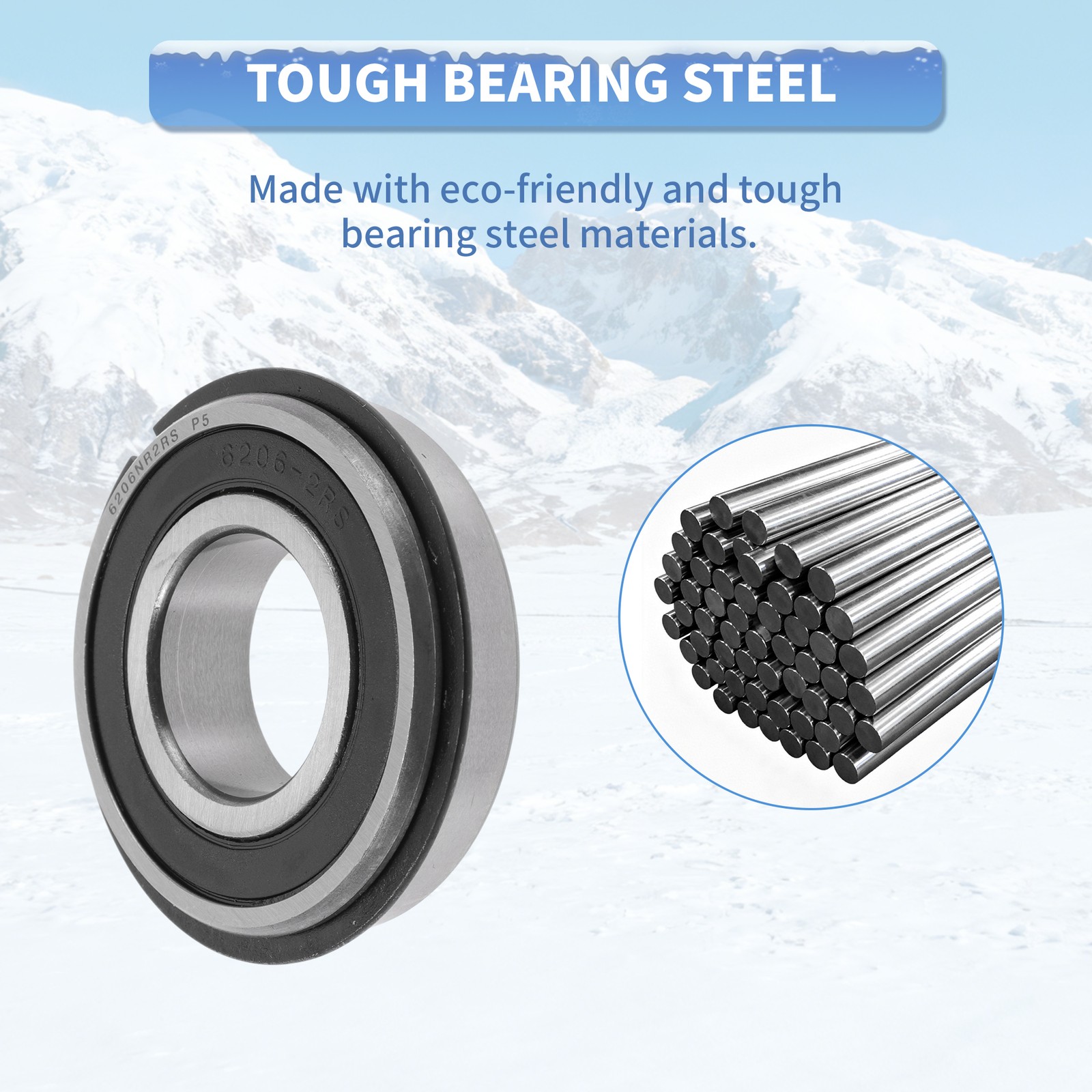 6206NR2RS Deep Groove Ball Bearings 30x62x16mm 1Pc Scooter Skateboard Wheel