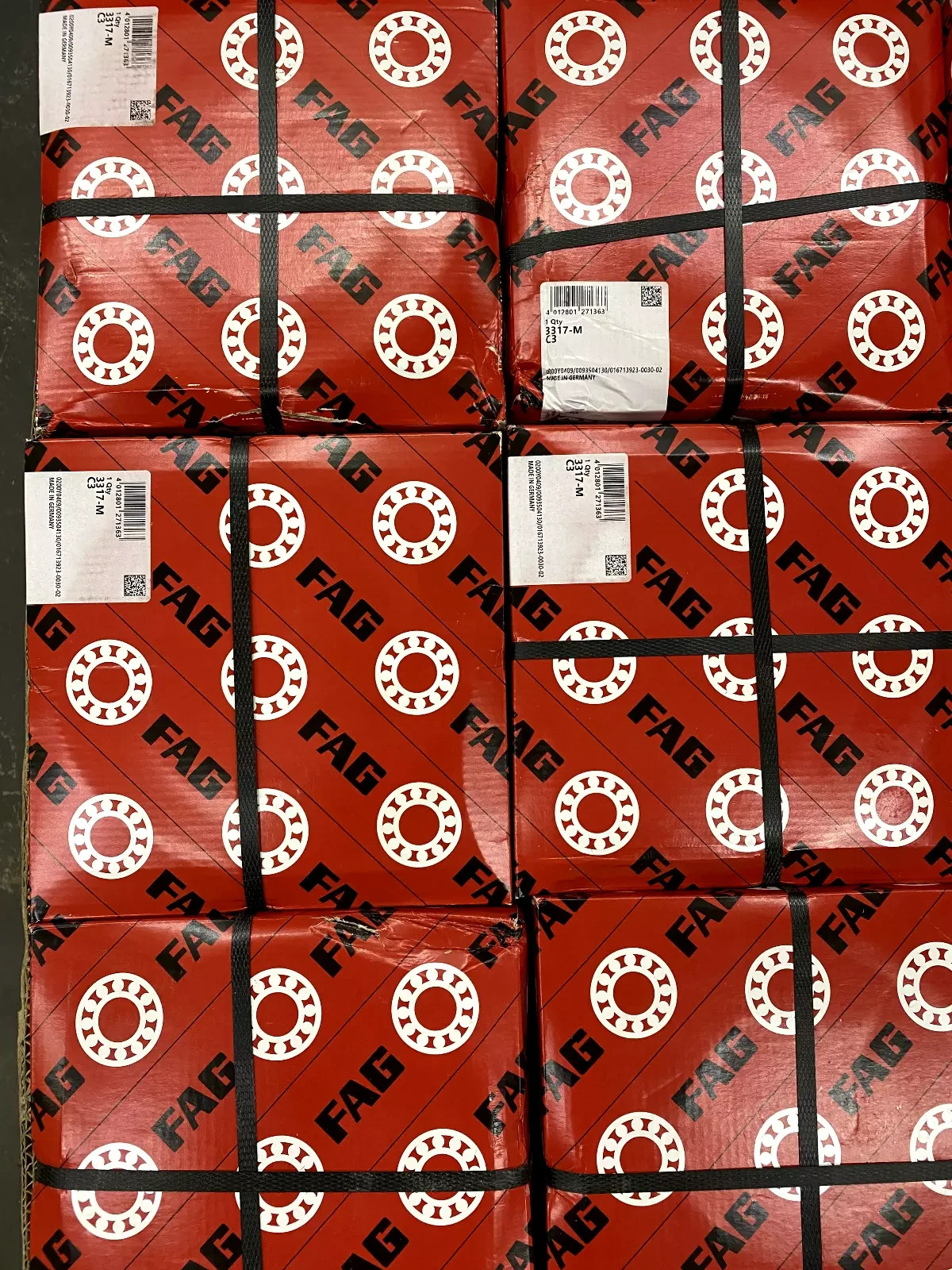 3317-M-C3 Double Row Angular contact ball bearing 85x180x73 mm by FAG brand