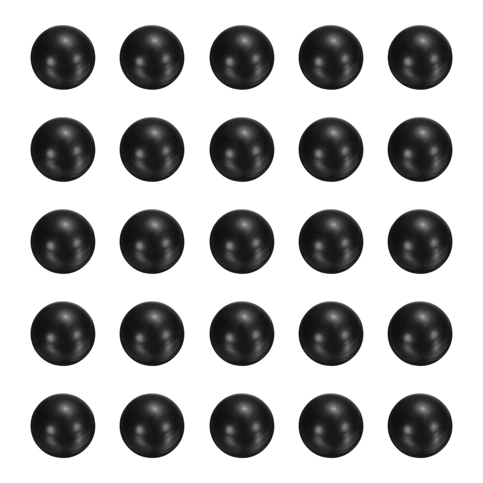 25pcs POM Plastic Bearing Balls G2 7/16″(11.1125mm) Solid Plastic Balls, Black
