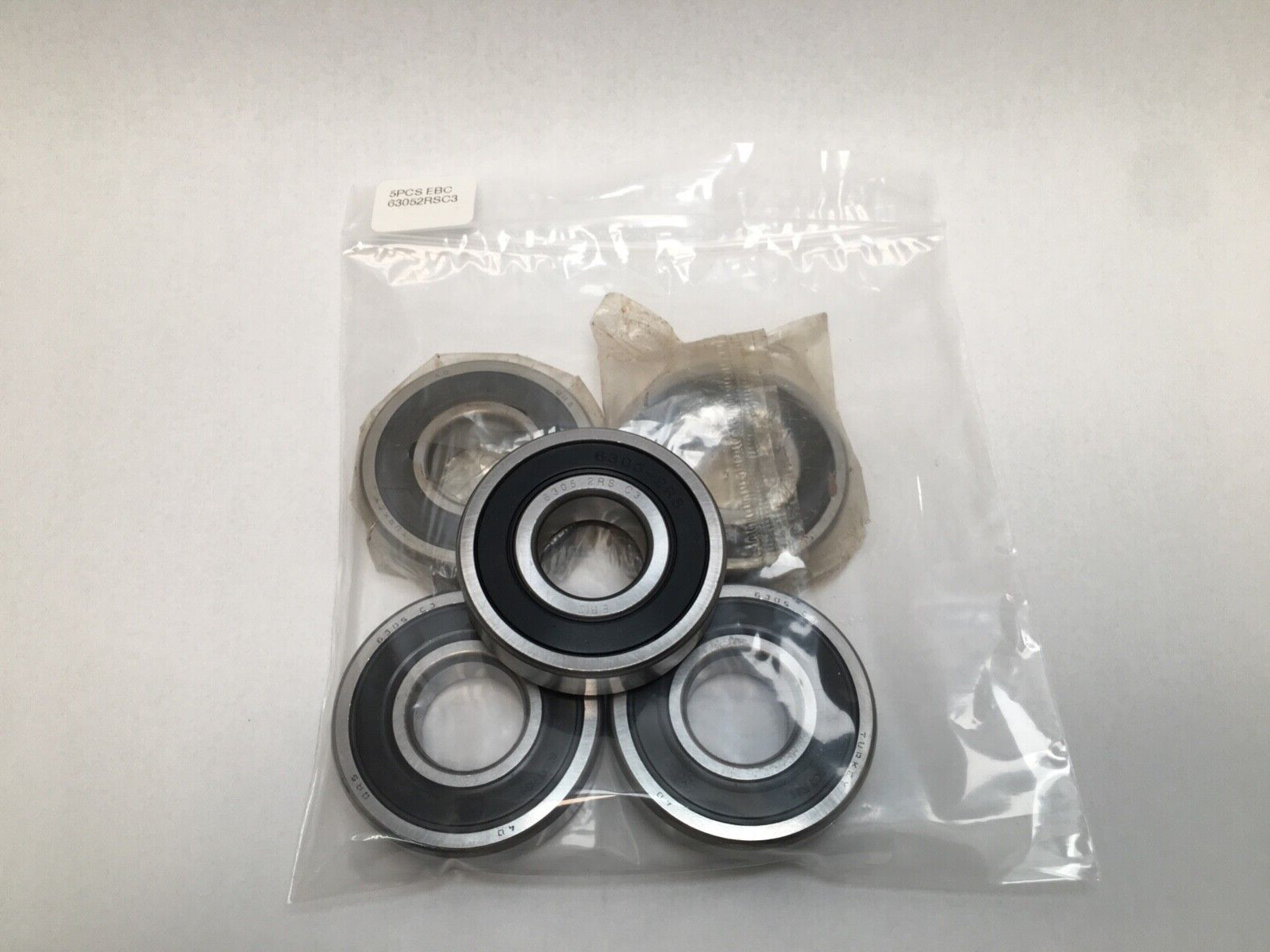 5 pcs EBC 63052RSC3 Bearing Rubber Seals 25x62x17 mm 6305 2RS C3 JEM 6305RS