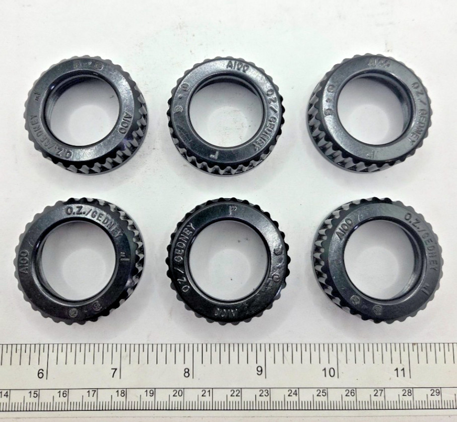 LOT OF 6 OZ/GEDNEY A100-OZG A-100 PHENOLIC BUSHING 1″, 0036I