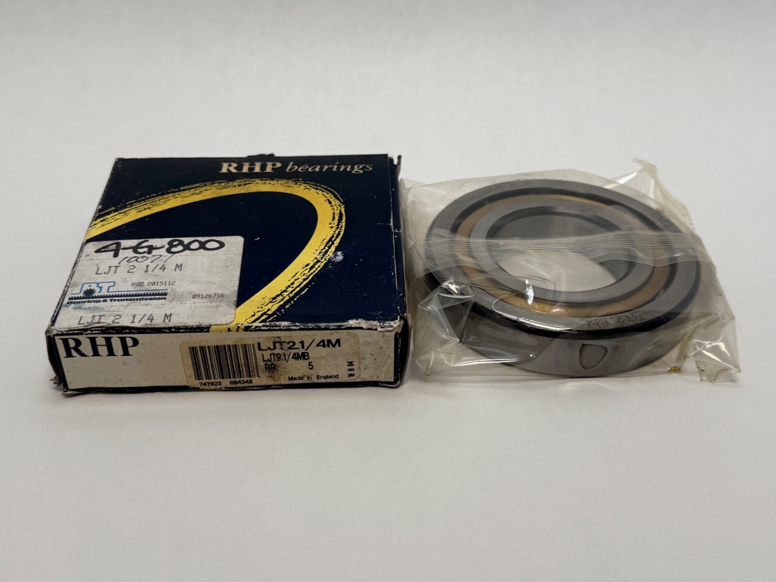 RHP LJT2.1/4 Bearing Open LJT 2.1/4 M/MB LJT2.1/4M 2-1/4×4-1/2×7/8″