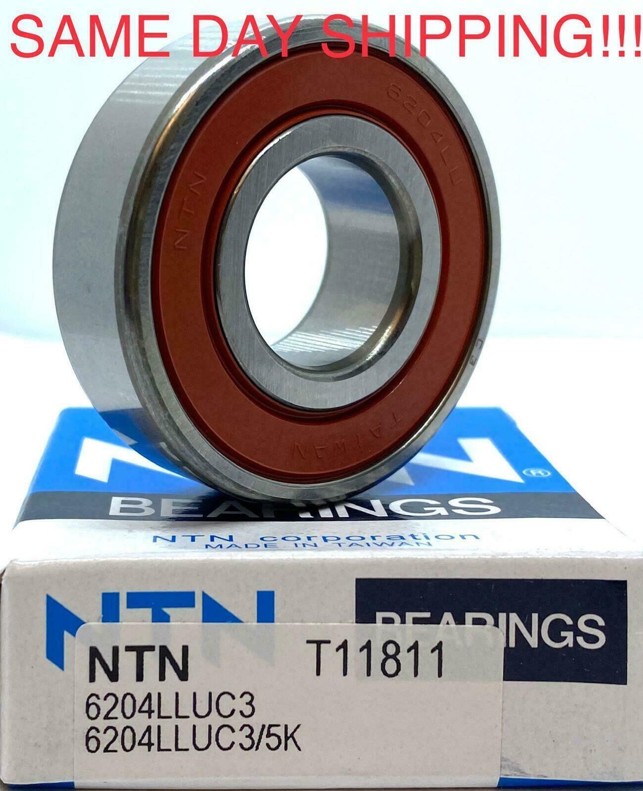 NTN 6204 LLU C4 / 5K Rubber Seals Ball Bearing 20x47x14mm 6204 2RSC4 6204DDU C4