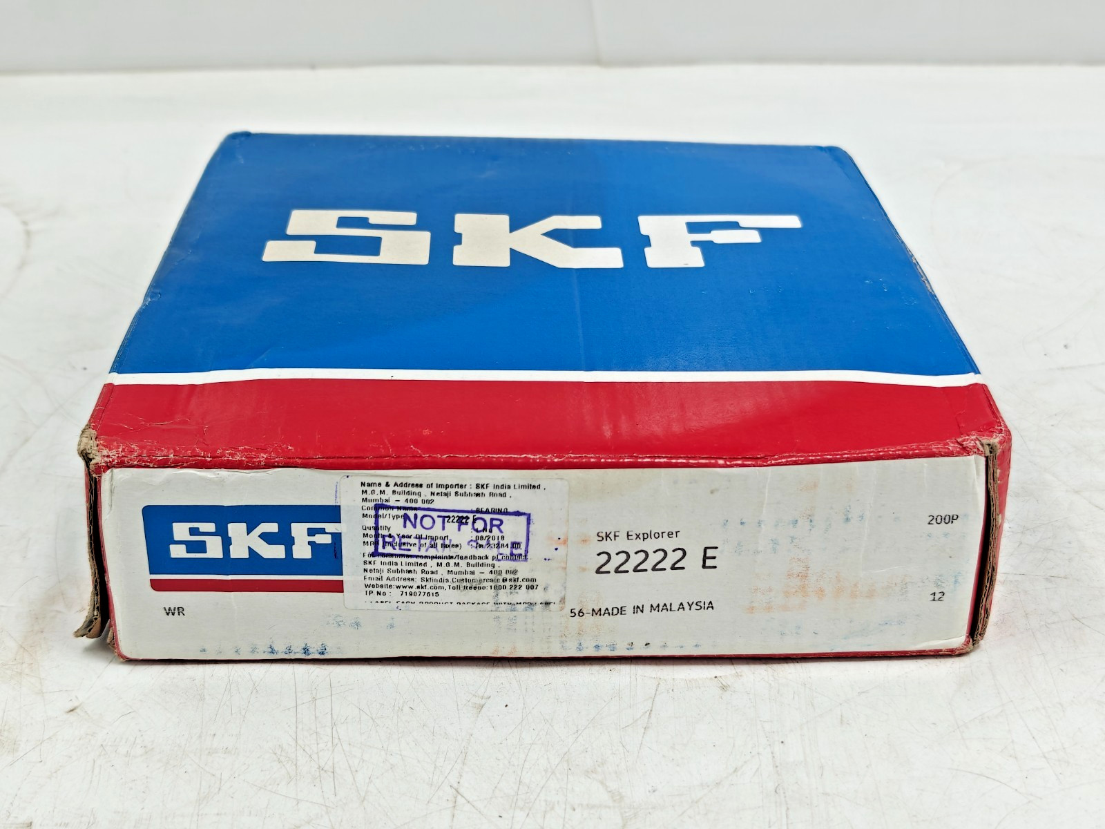 22222 E SKF Spherical Roller Bearing SKF 22222E Straight Bore 110x200x53mm