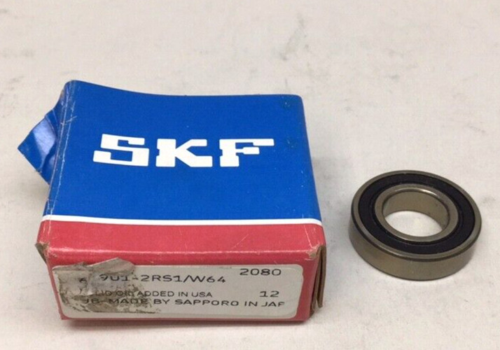 SKF 61901-2RS1/W64 Ball Bearing Deep Groove 12mm ID X 24mm OD X 6mm Width