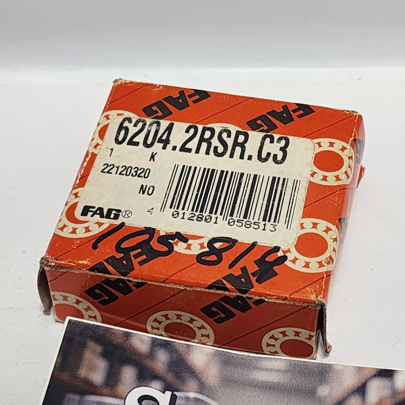 6204 2RS C3 / 6204 2RS JEM / 6204 2RSR C3 FAG 20x47x14mm