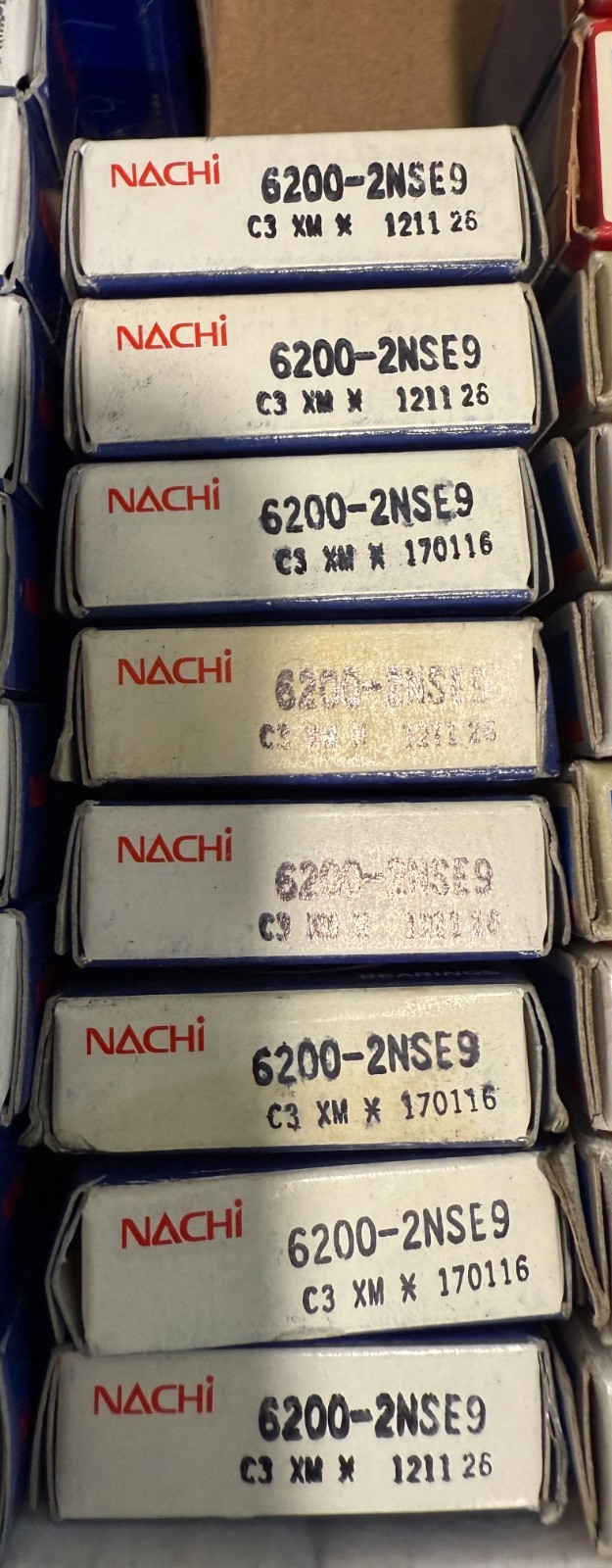 8 Of The Nachi Quest Bearing 6200-2NSE9 Bearings. Free Shipping USPS.