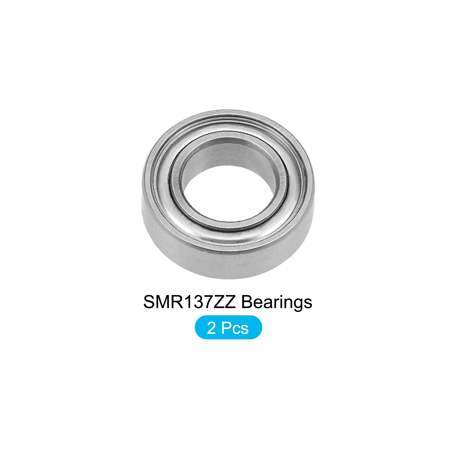 Deep Groove Ball Bearing SMR137ZZ 7x13x4mm 2Pcs Stainless Steel Shielded Bearing
