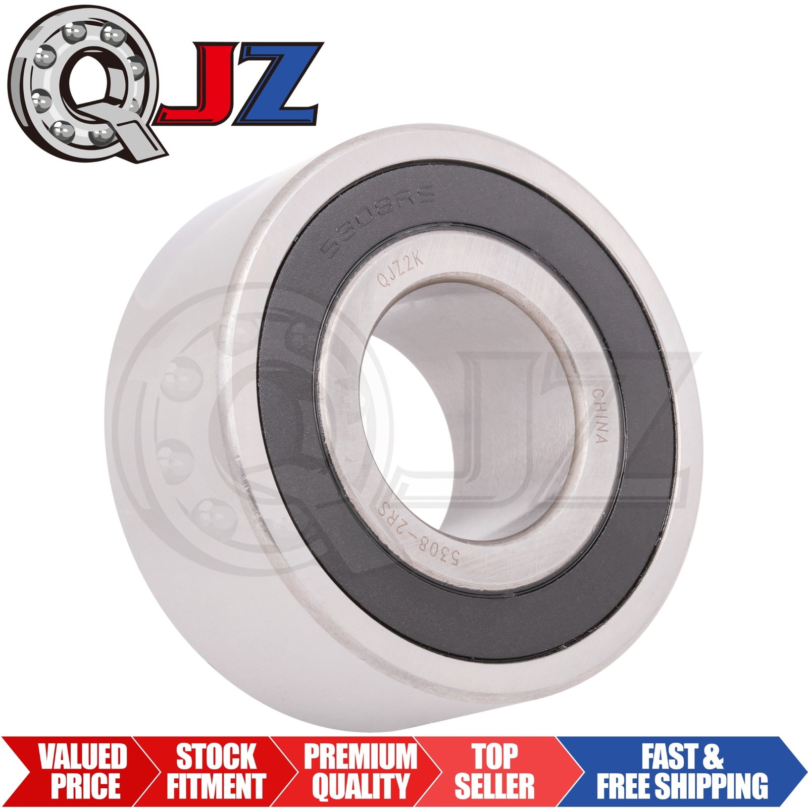 [Qty.1] 5308-2RS Angular Contact Ball Bearing [40mm Bore x 90mm OD x 36.5mm W]