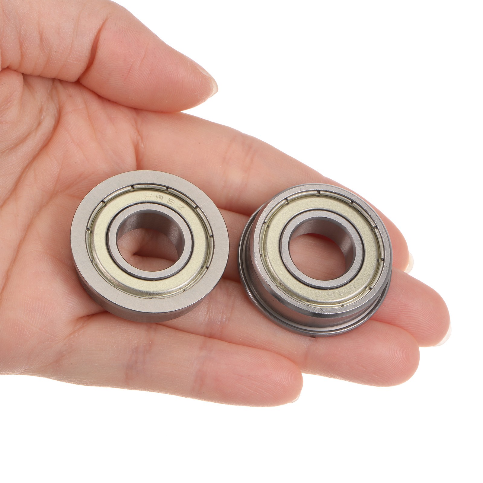 FR8ZZ Flanged Ball Bearing 1/2×1-1/8×5/16″ Chrome Steel Flange Bearings 10pcs