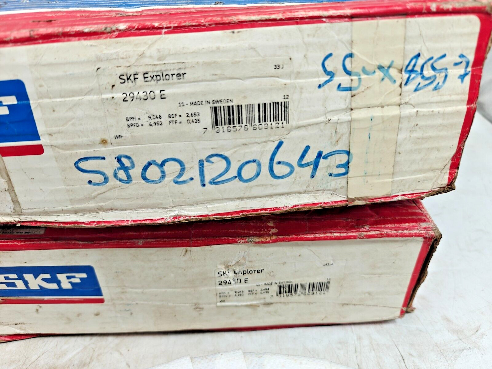 29430 E SKF New Spherical Roller Thrust Bearing 29430E SKF Sweden 150x300x90mm