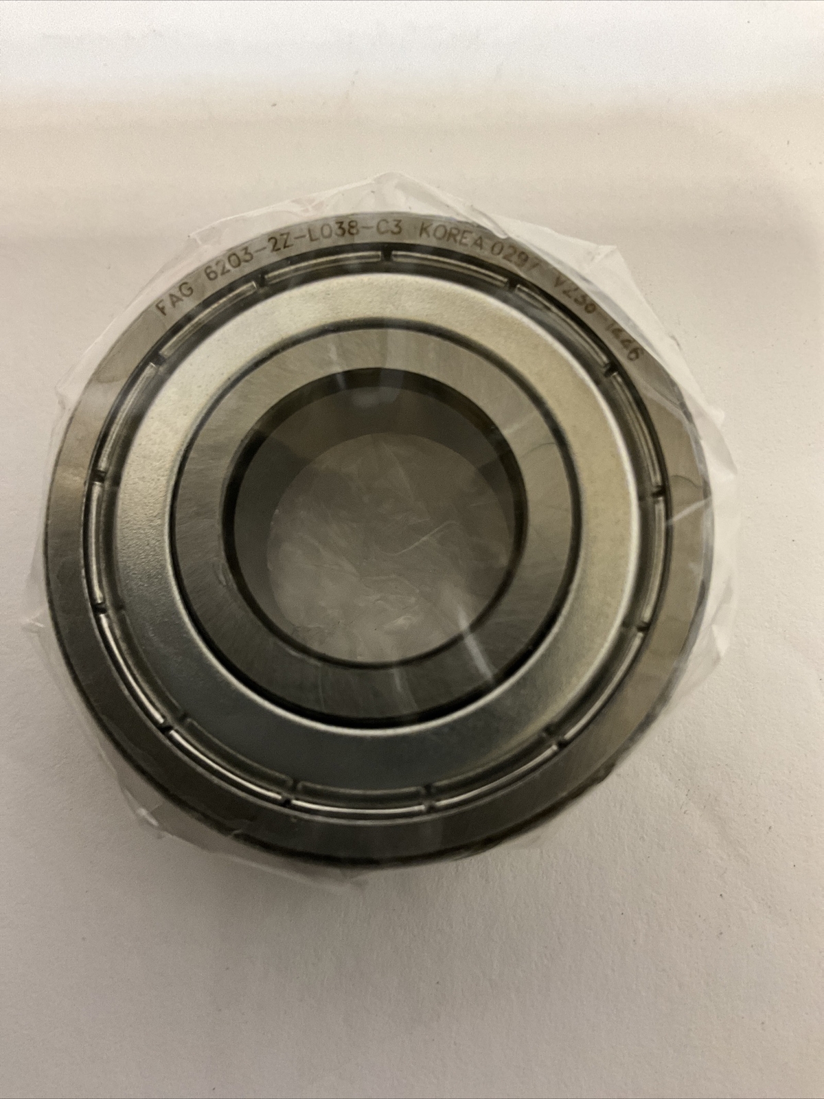 FAG 6203-2Z-L038-C3 Deep Groove Ball Bearing 40MM x 17MM x 12MM Steel Shielded