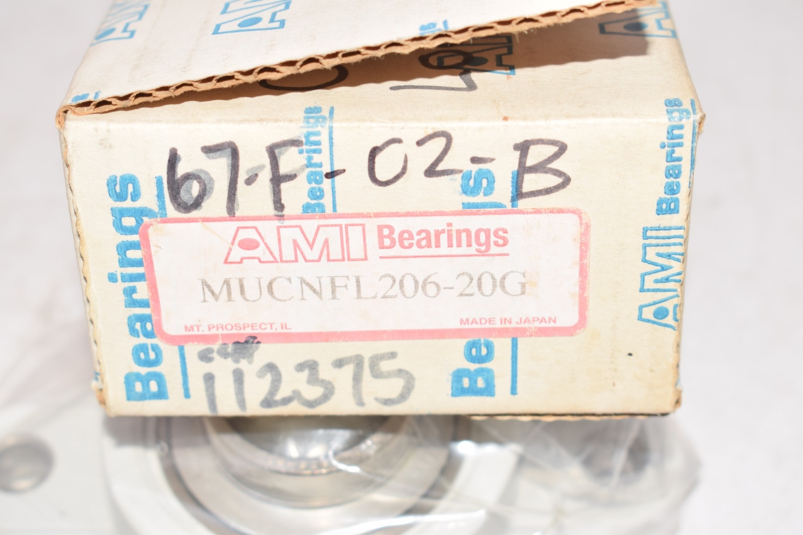NEW AMI Bearings MUCNFL206-20G Set Screw Locking Two-Bolt Flange Unit 1-1/4”