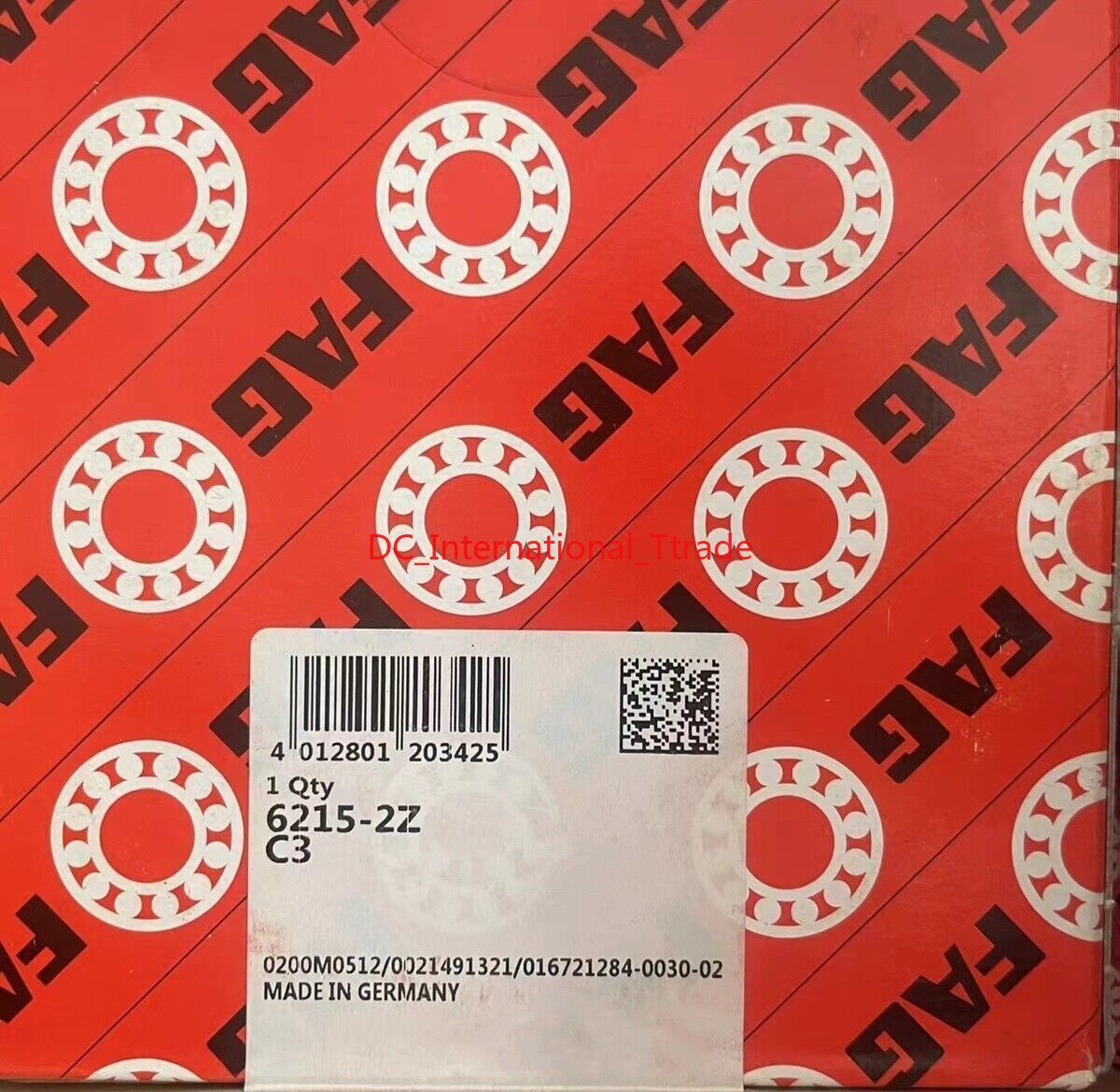 NEW FAG 6215-2Z-C3 Deep Groove Ball Bearing 1PCS