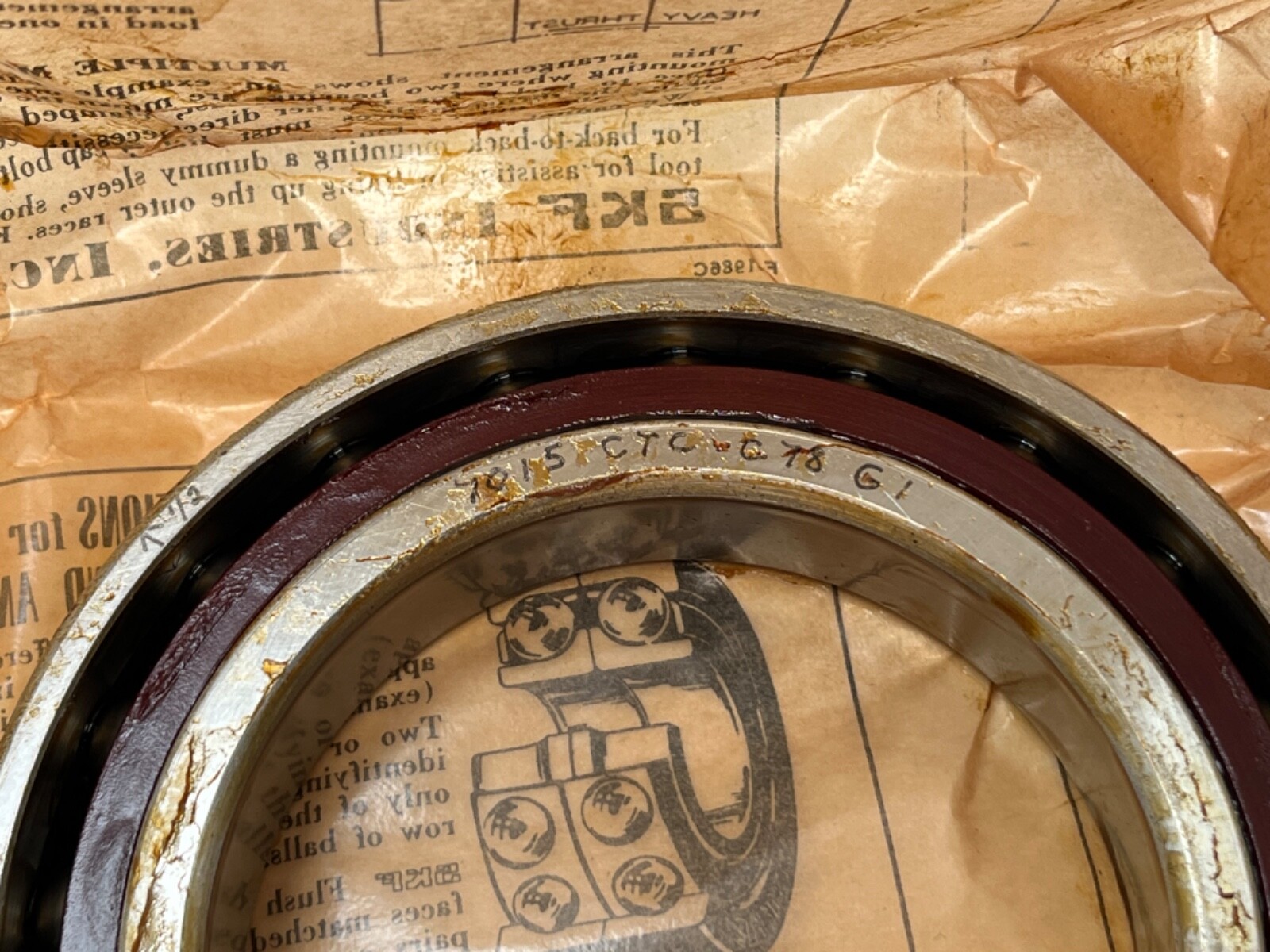 SKF 7015CTCC78G1 Angular Bearing 75x115x20 mm 7015C 7015-C-TC-C78-G1 USA
