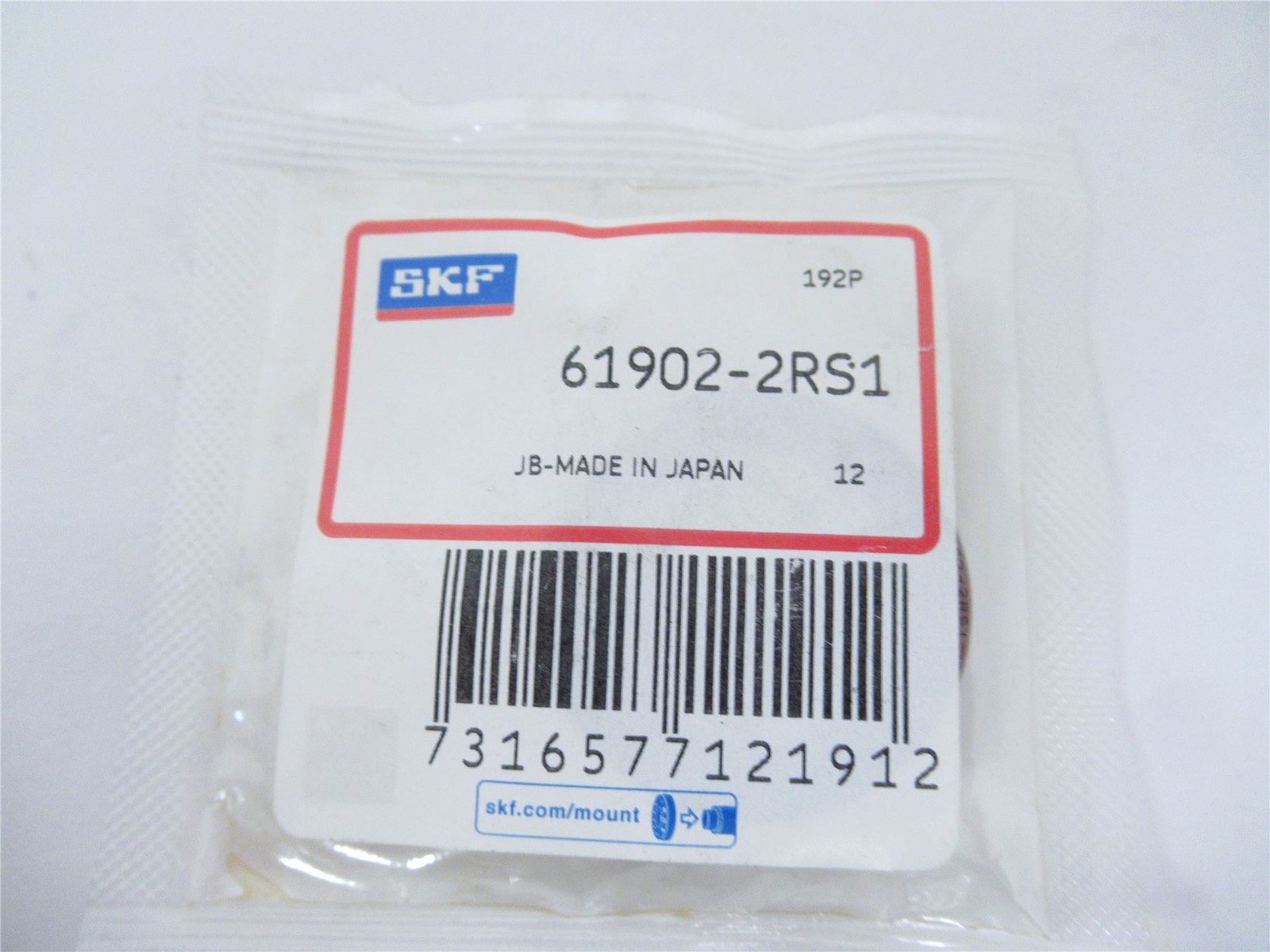 242693 New-No Box; SKF 61902-2RS1 Bearing Deep Groove 15mm Bore 28mm OD 7mm W