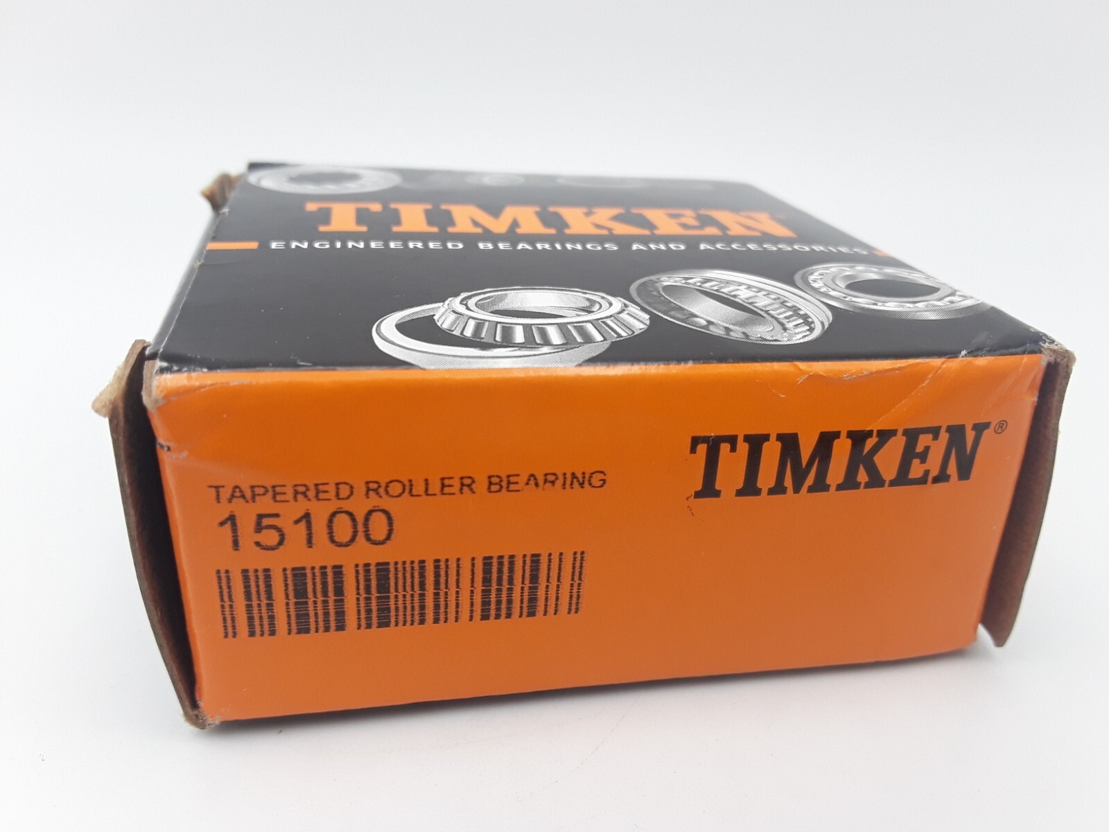 Timken 15100 Tapered Roller Bearing Single Cone Straight Bore Steel 1.000″ ID X