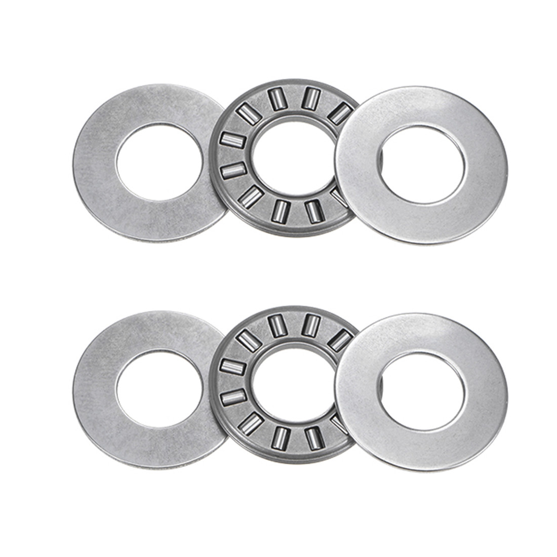 2pcs NTA613 Thrust Needle Roller Bearings 3/8×13/16×5/64″ with TRA613 Washers