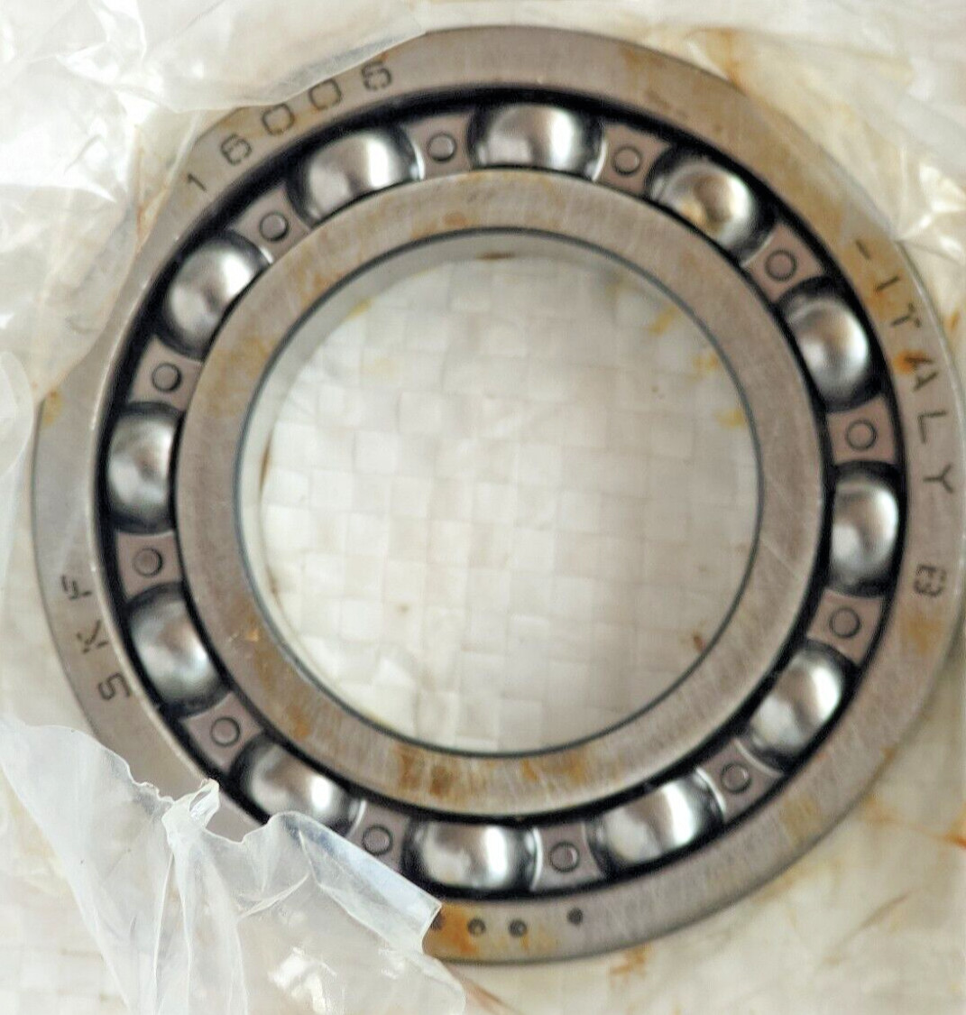 SKF 16006 DEEP GROOVE BALL BEARING, OPEN TYPE, NO SEALS 30x55x9mm