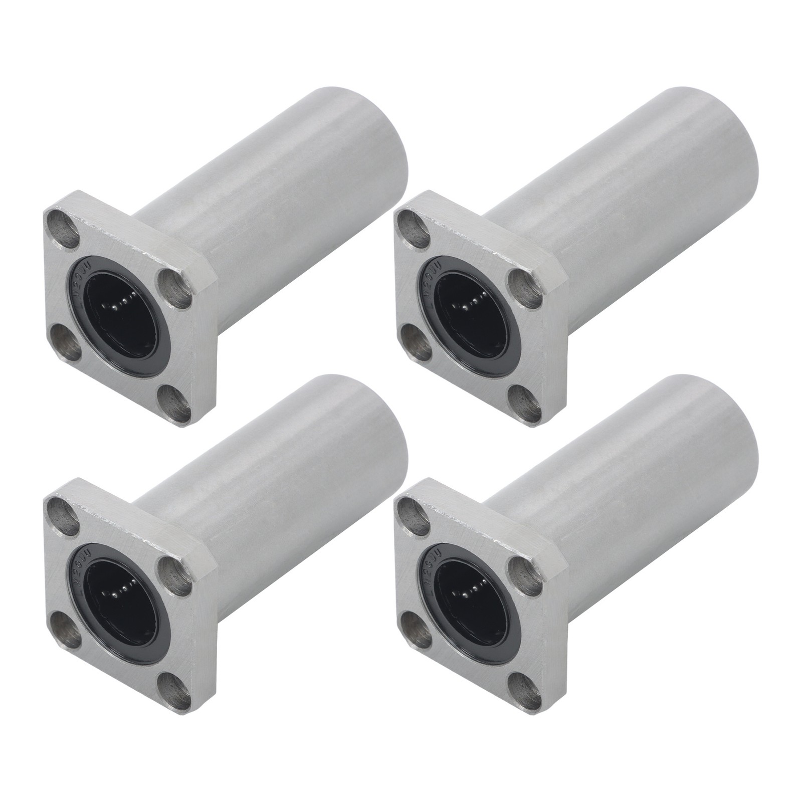 4 Pack LMK20LUU Linear Bearing 20x32x80mm Extra Long Square Flange Steel Cage