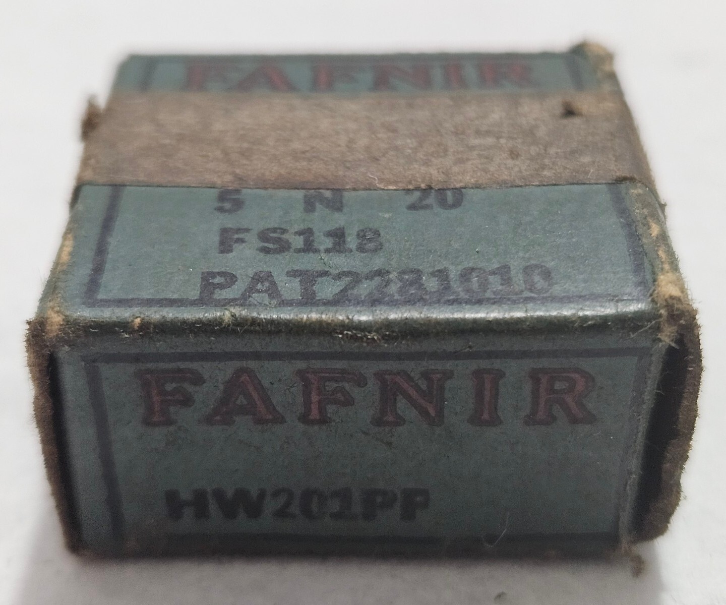 Vintage Fafnir Ball Bearing HW201PP 5N20 FS118