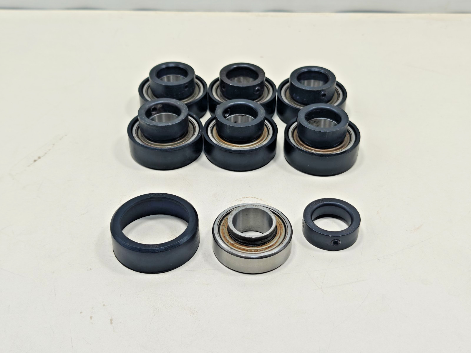 (7Pcs) RA100 + COL Fafnir Insert Ball Bearing Timken RA100 ID-1 inch LOT OF 7Pcs