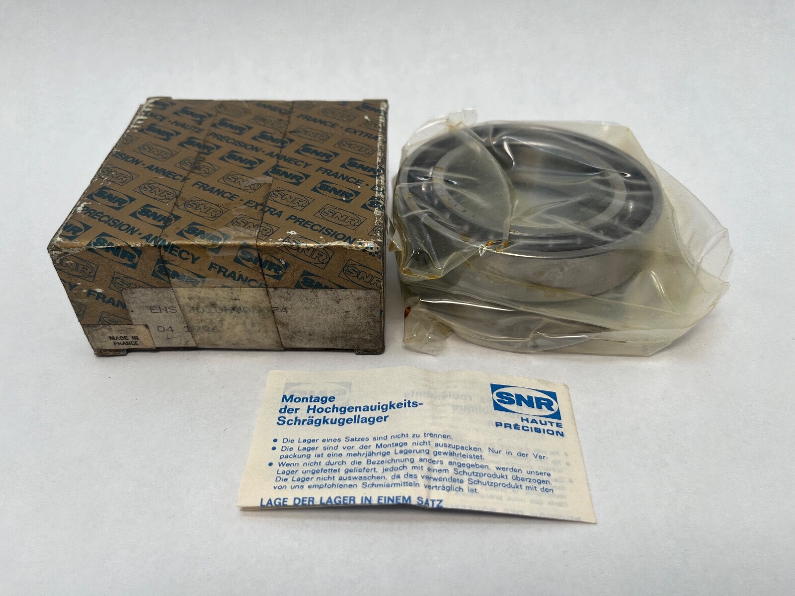 SNR 7010HVDUJ74 Bearing 50x80x16 mm 7010-E-T-DUL-P4 7010-H-V-DU-J74 France 2 Pcs