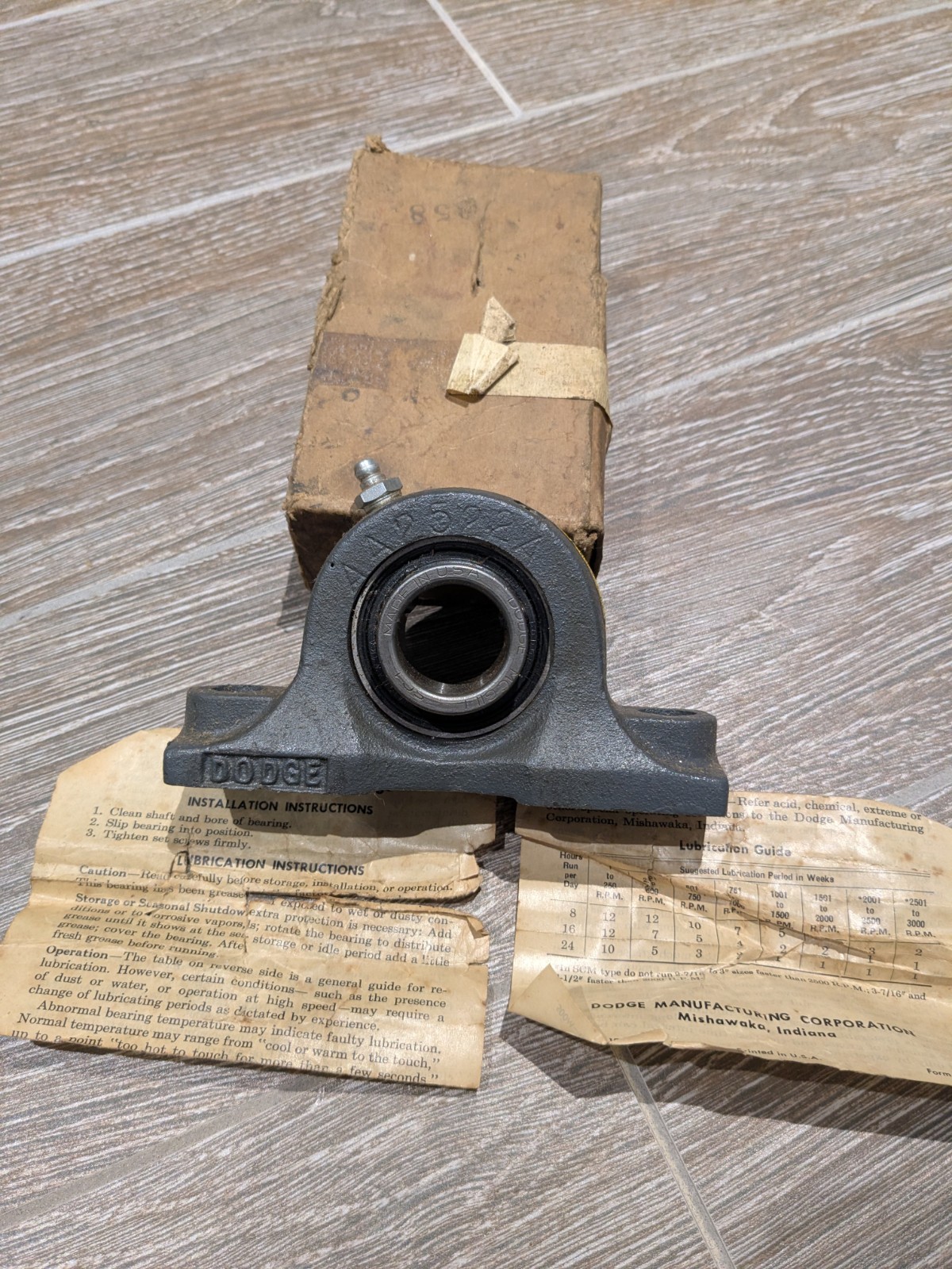 NOS Dodge AA2522A Pillow Block Type “SC” Ball Bearing 15/16″
