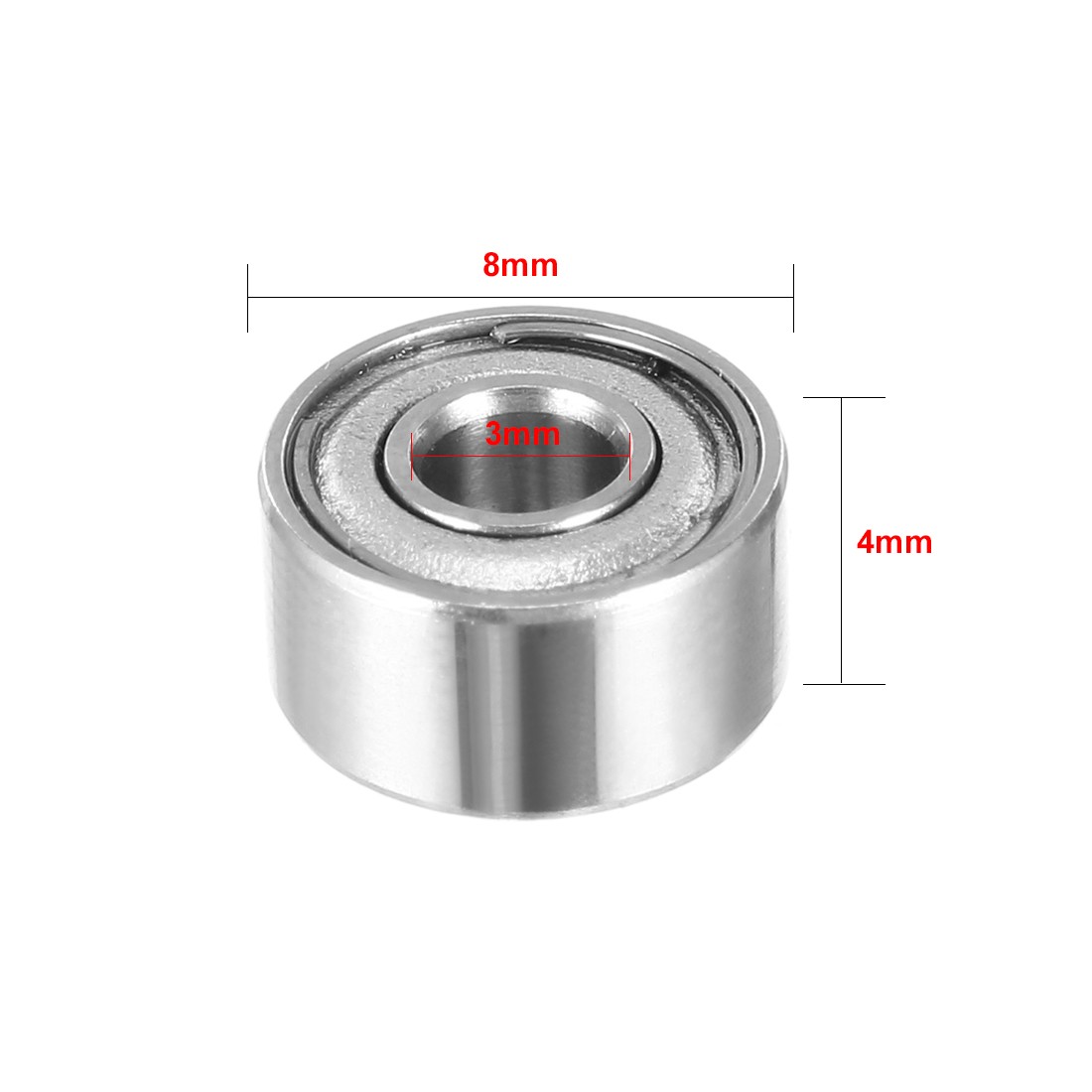 20PCS 3x8x4mm Deep Groove Ball Bearings Double Shielded Miniature