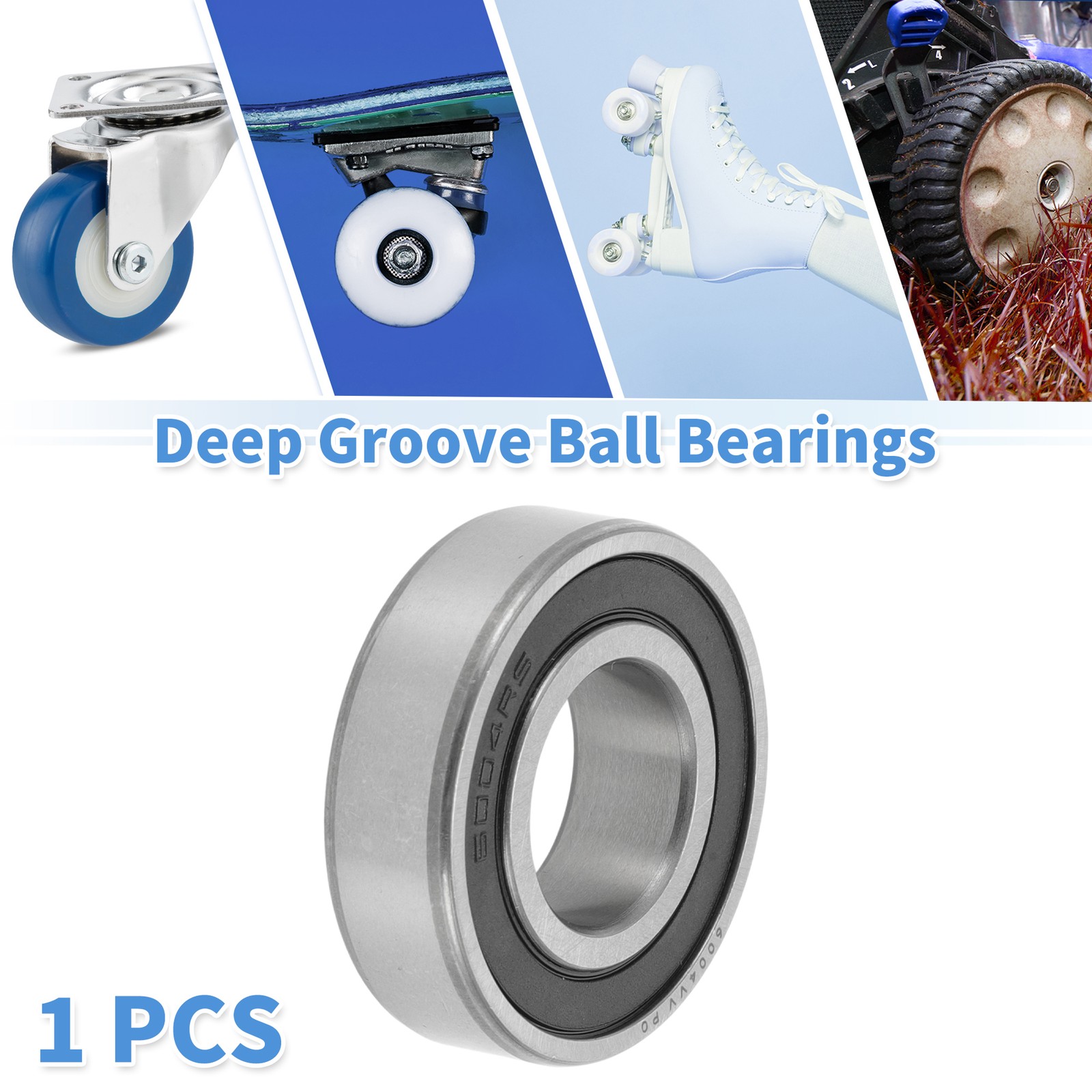 6004VV Deep Groove Ball Bearings P0 20x42x12mm 1 Pc Scooter Skateboard Wheel