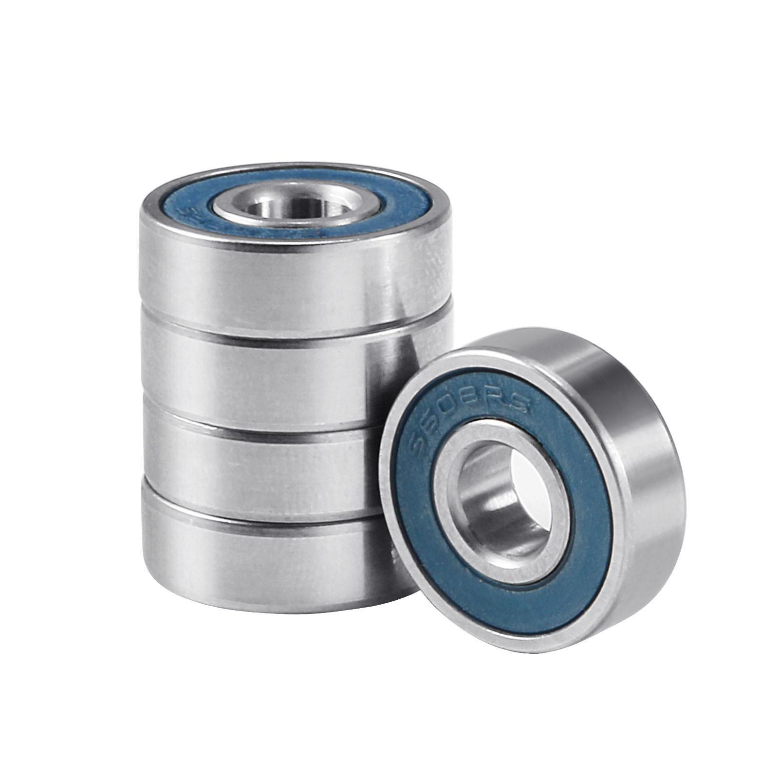 5pcs Deep Groove Ball Bearings 8x22x7mm 440C Stainless Steel Double Sealed ABEC1