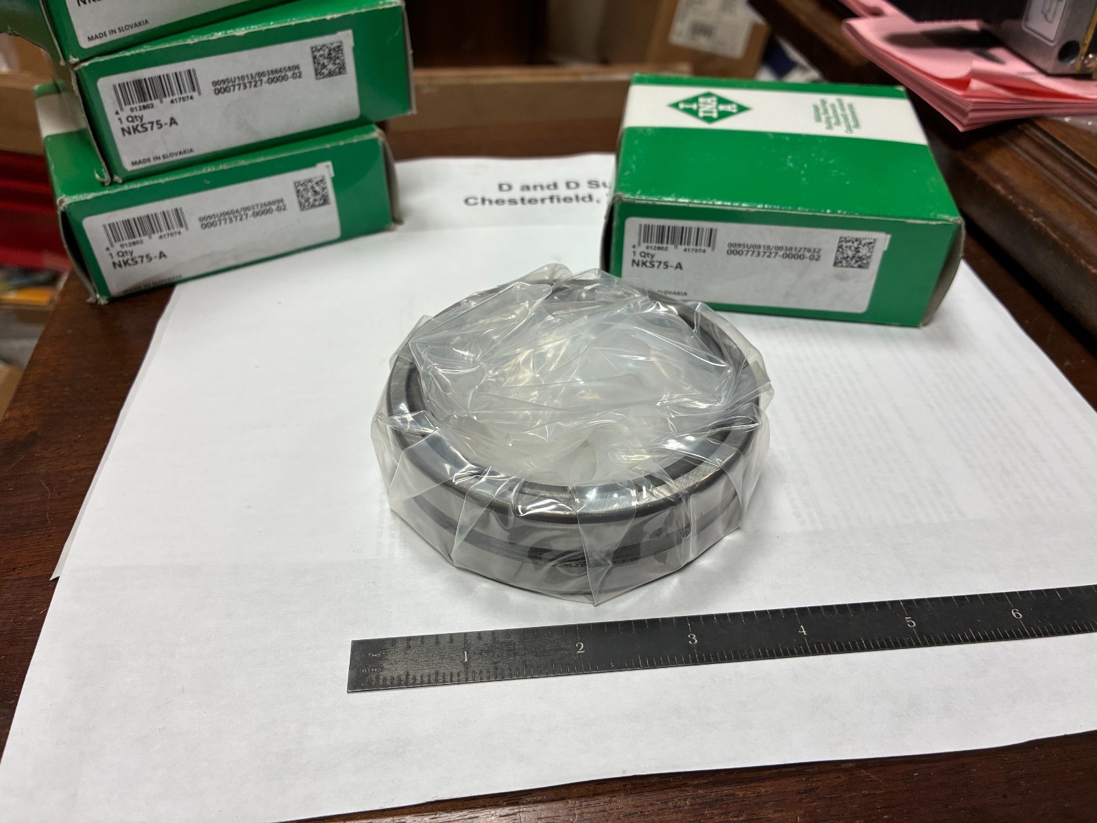 INA NKS75A, Needle Roller Bearing, 75mm x 95mm x 28mm
