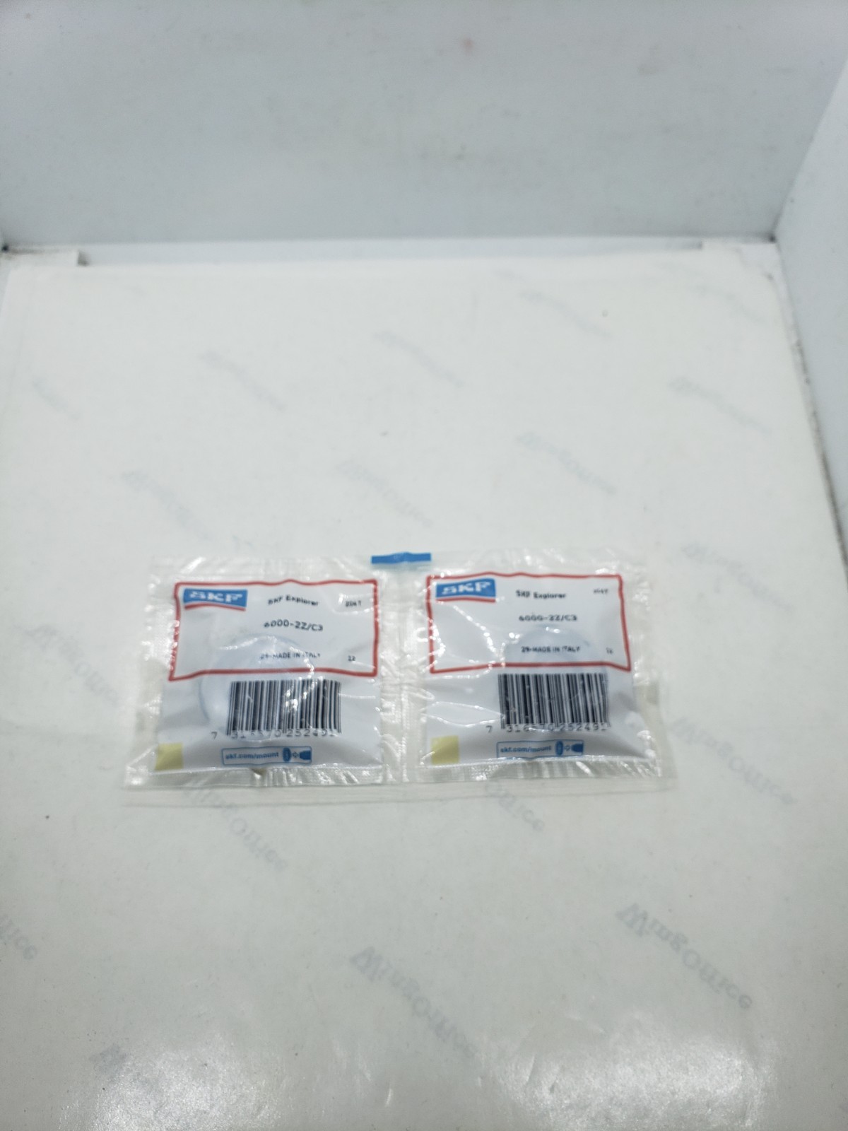 SKF 6000-2Z/C3 SINGLE ROW DEEP GROOVE BALL BEARING, LOT OF 2, NIB