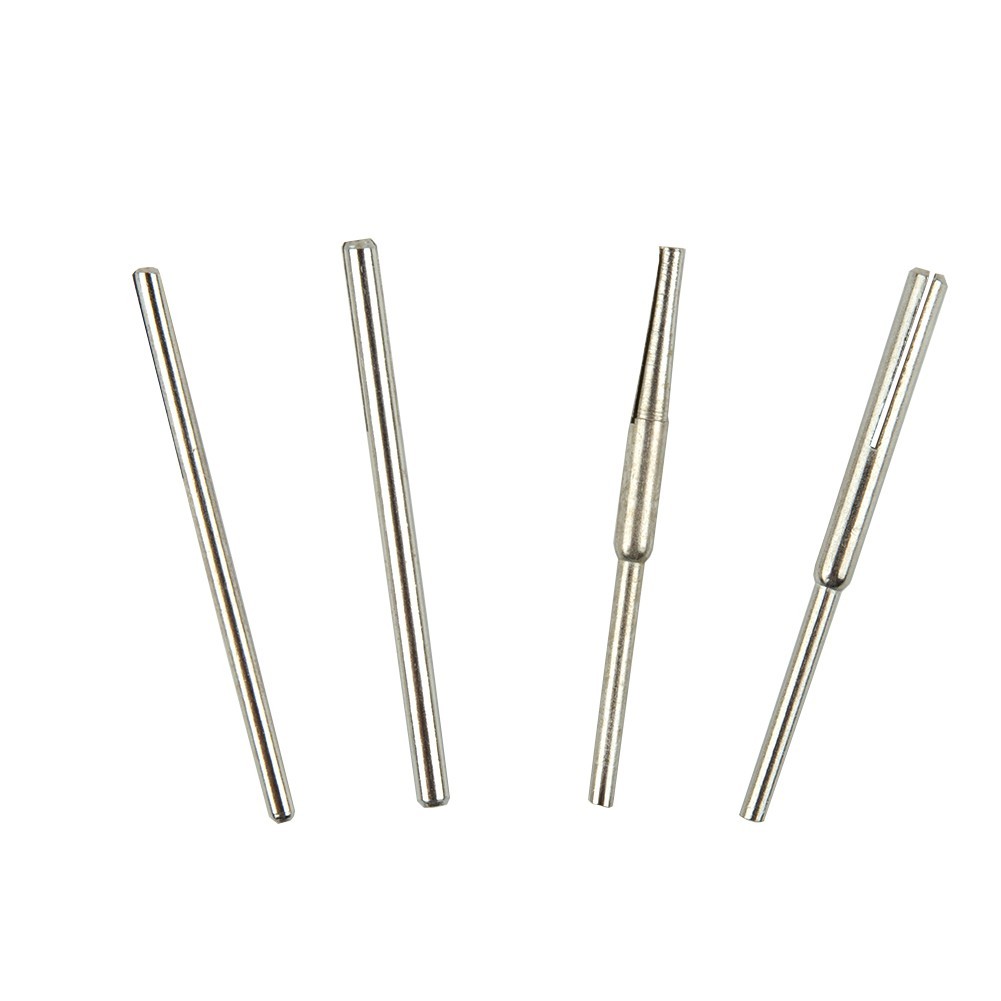 12x 2.35/3.0mm Sandpaper Abrasive Straight Split Mandrels Clip Type Rotary Tool