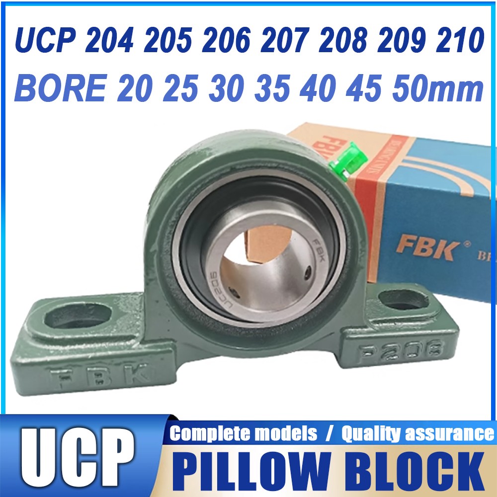 UCP METRIC FLANGED PILLOW BLOCK SELF LUBE BEARING UNIT UCP204~210 BORE 20mm~50mm