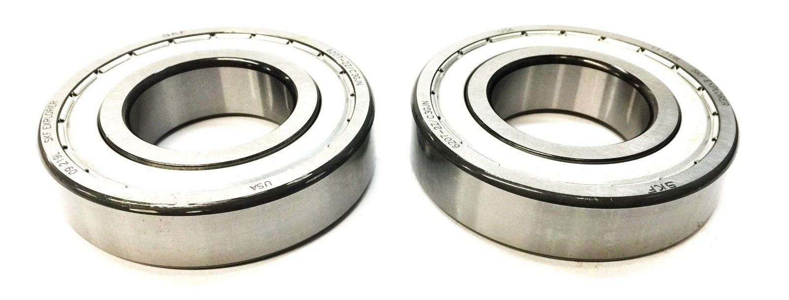 SKF Metal Shielded Ball Bearing 6207-2Z/C3GJN [Lot of 2] NOS