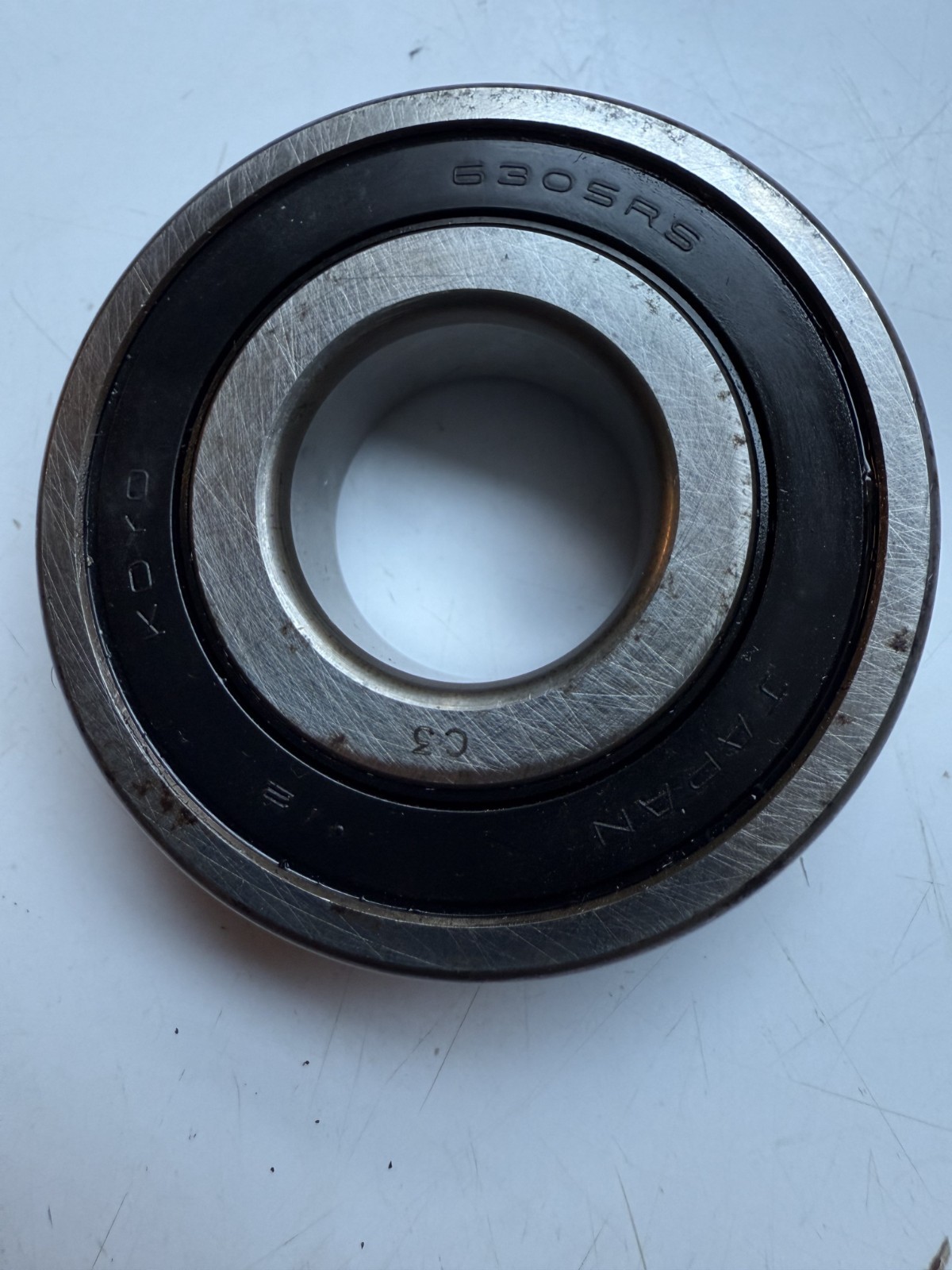 Koyo 6305RS C3 (SKF 6206-2RS1/C3) Bearing, 30x62x16mm, open box, made in Japan
